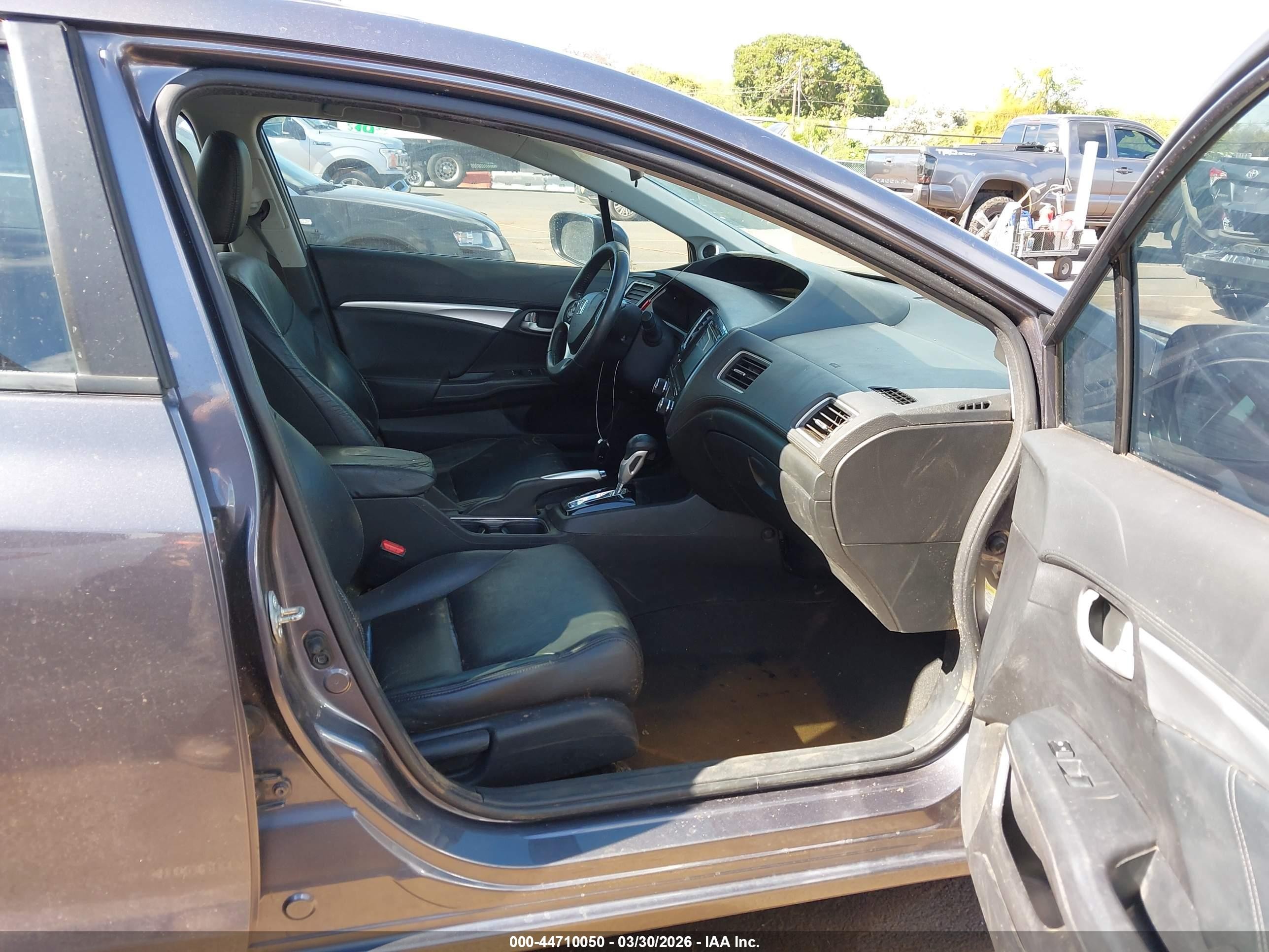 2014 Honda Civic Ex-l Gray vin: 19XFB2F97EE056151