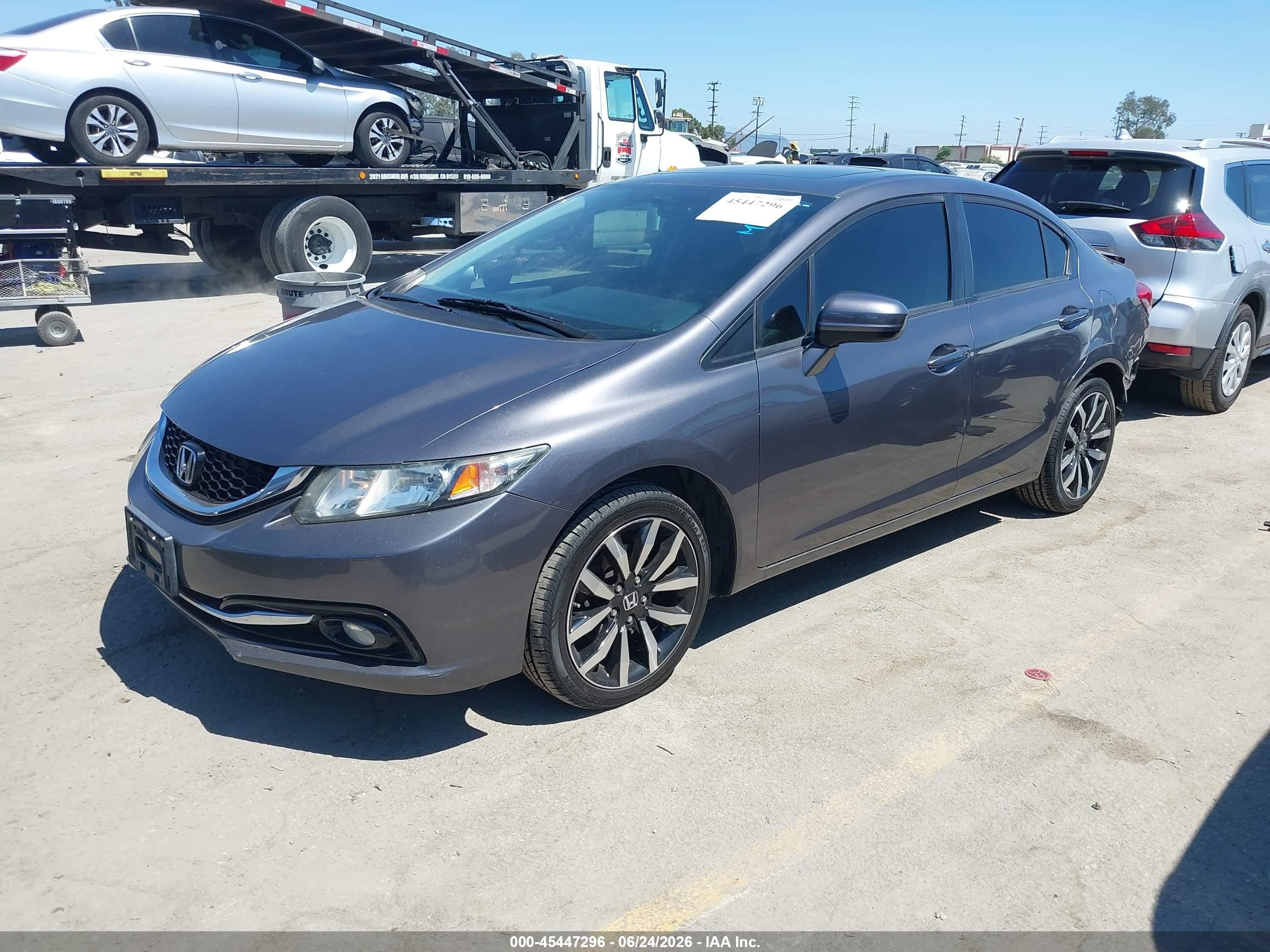 2014 Honda Civic Ex-l Gray vin: 19XFB2F97EE225987