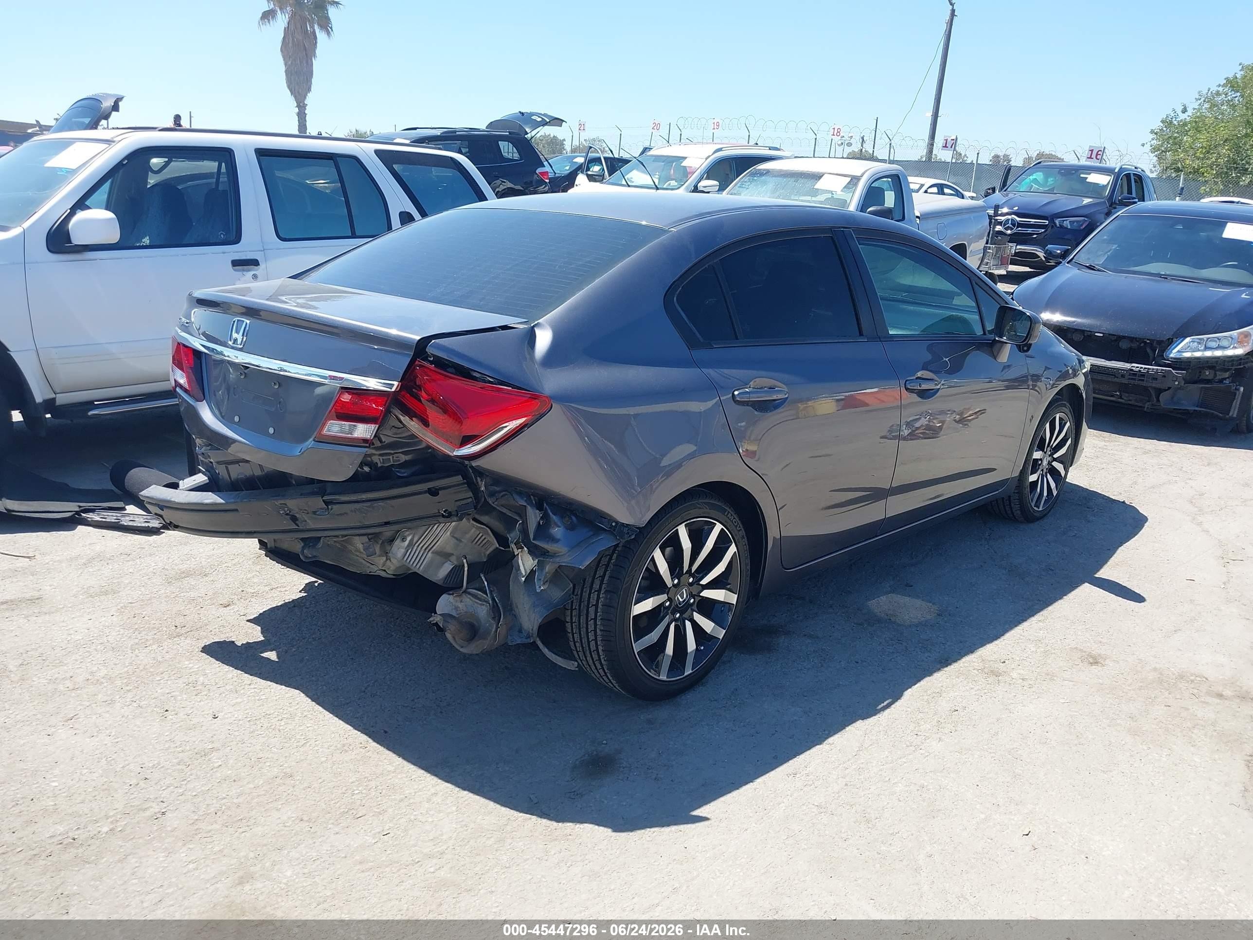 2014 Honda Civic Ex-l Gray vin: 19XFB2F97EE225987
