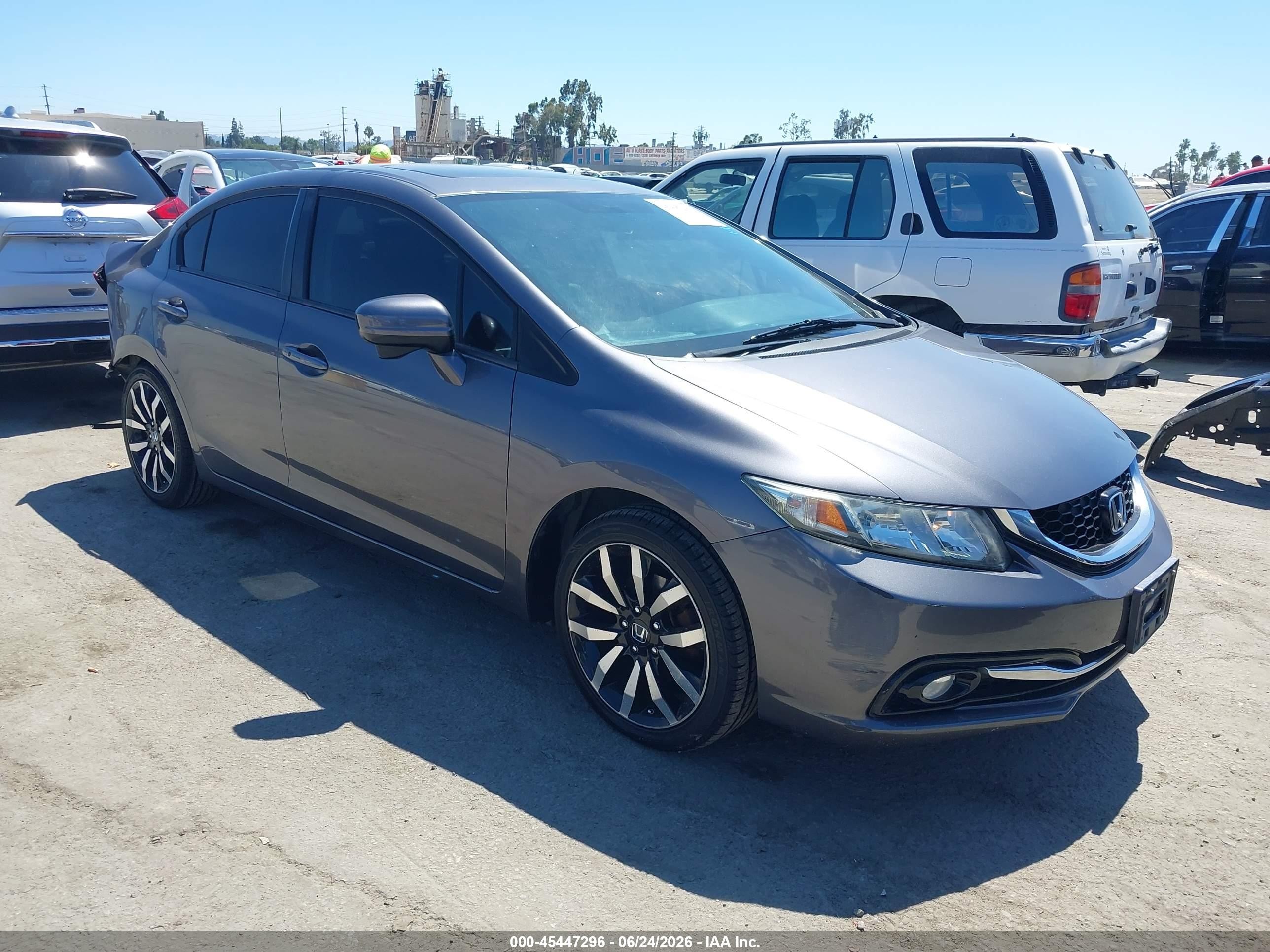 2014 Honda Civic Ex-l Gray vin: 19XFB2F97EE225987