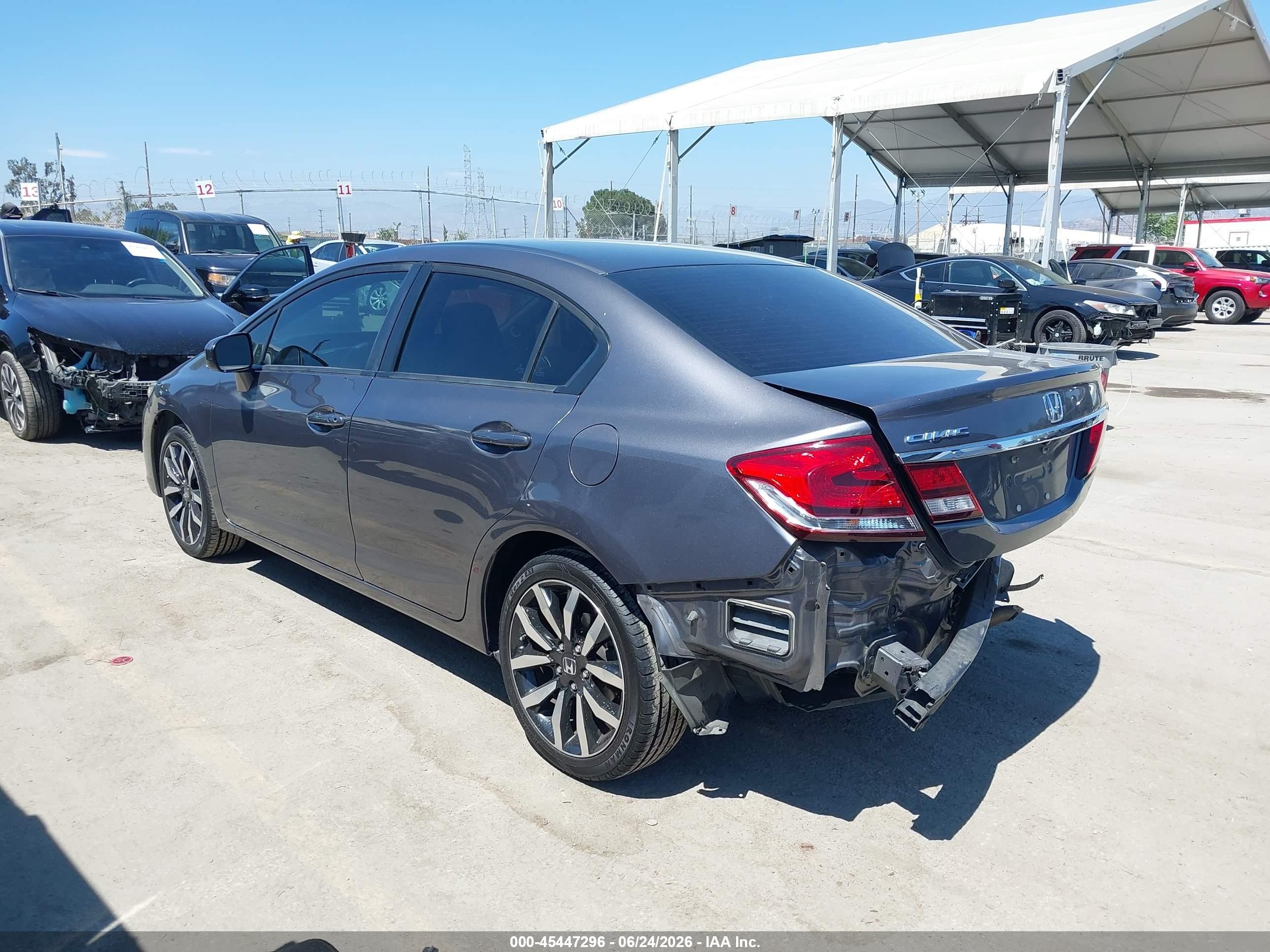 2014 Honda Civic Ex-l Gray vin: 19XFB2F97EE225987