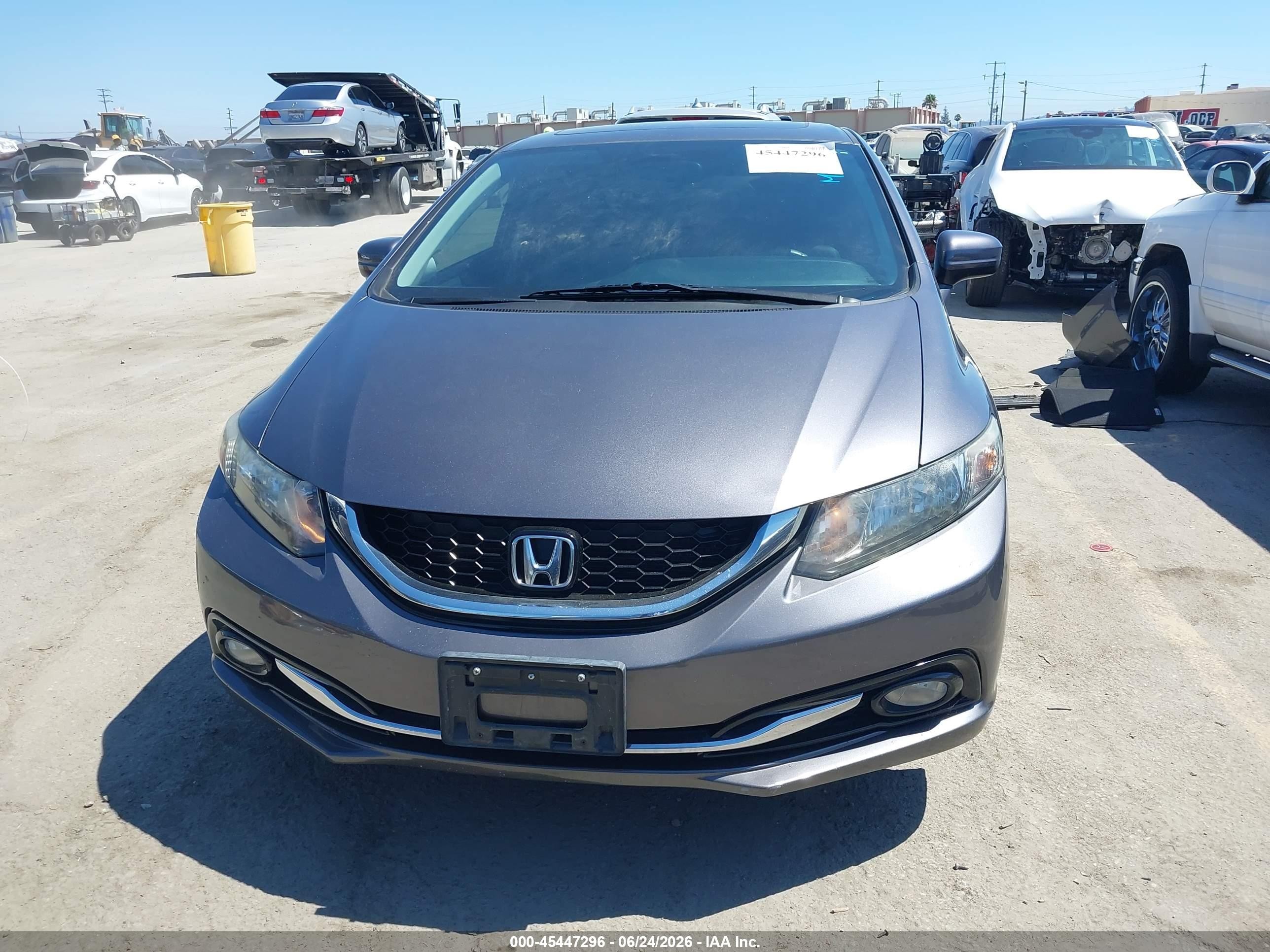 2014 Honda Civic Ex-l Gray vin: 19XFB2F97EE225987