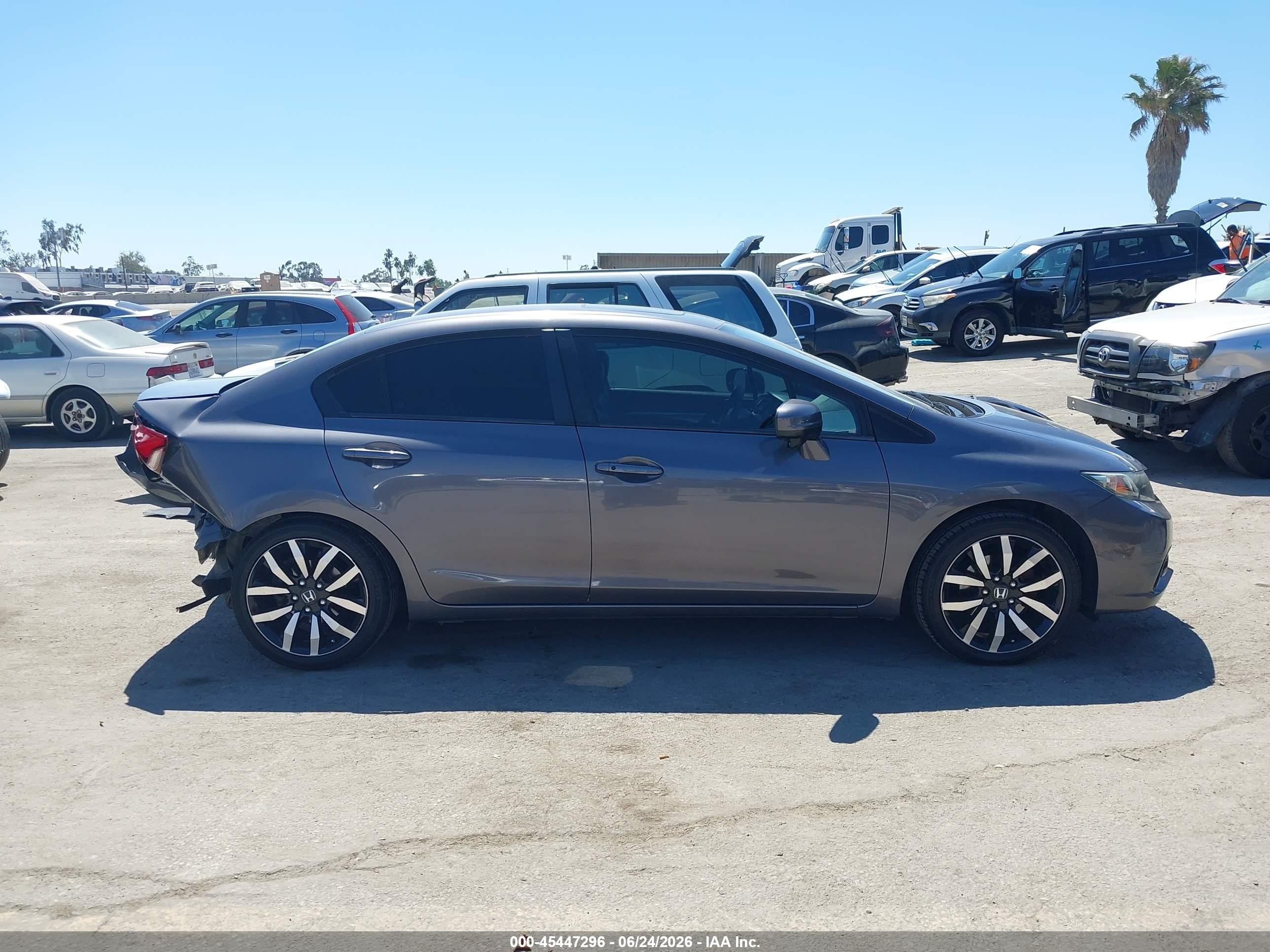 2014 Honda Civic Ex-l Gray vin: 19XFB2F97EE225987