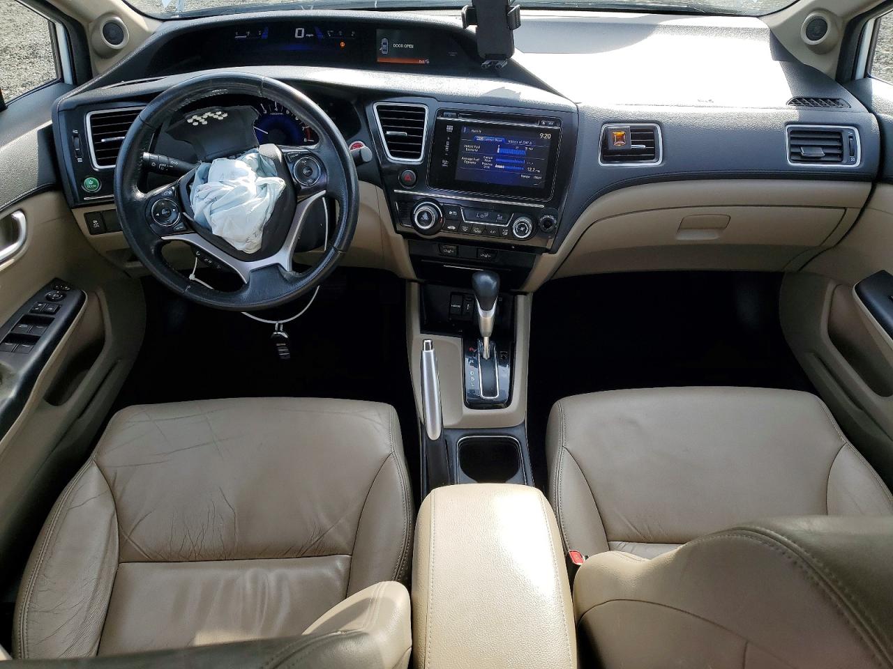 2014 Honda Civic Exl White vin: 19XFB2F97EE241283
