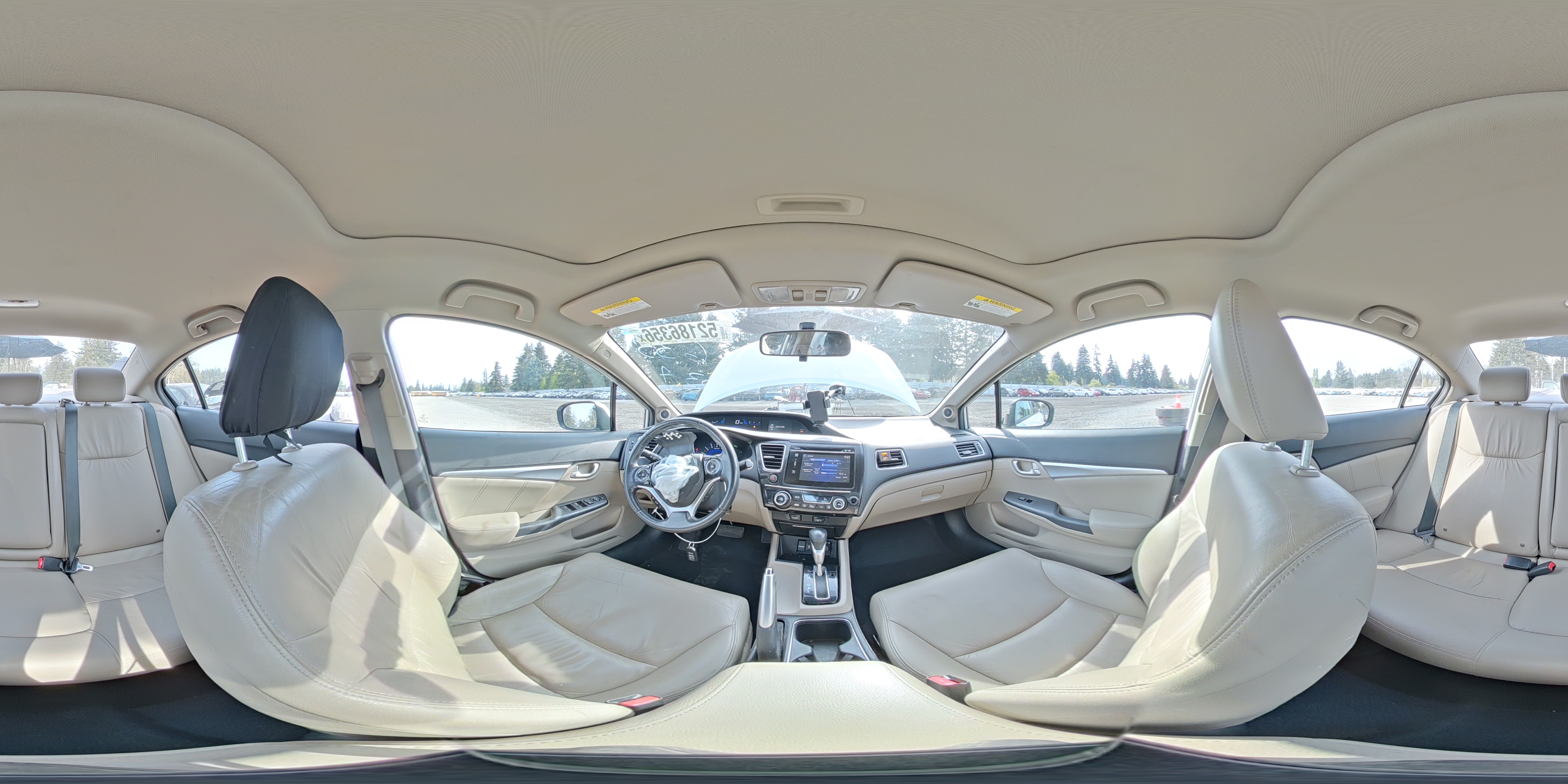 2014 Honda Civic Exl White vin: 19XFB2F97EE241283