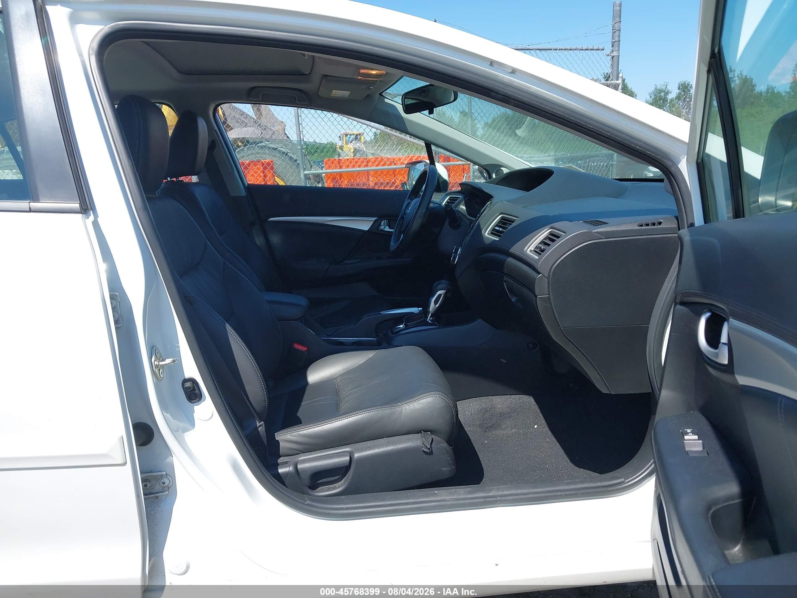 2014 Honda Civic Ex-l White vin: 19XFB2F97EE243308