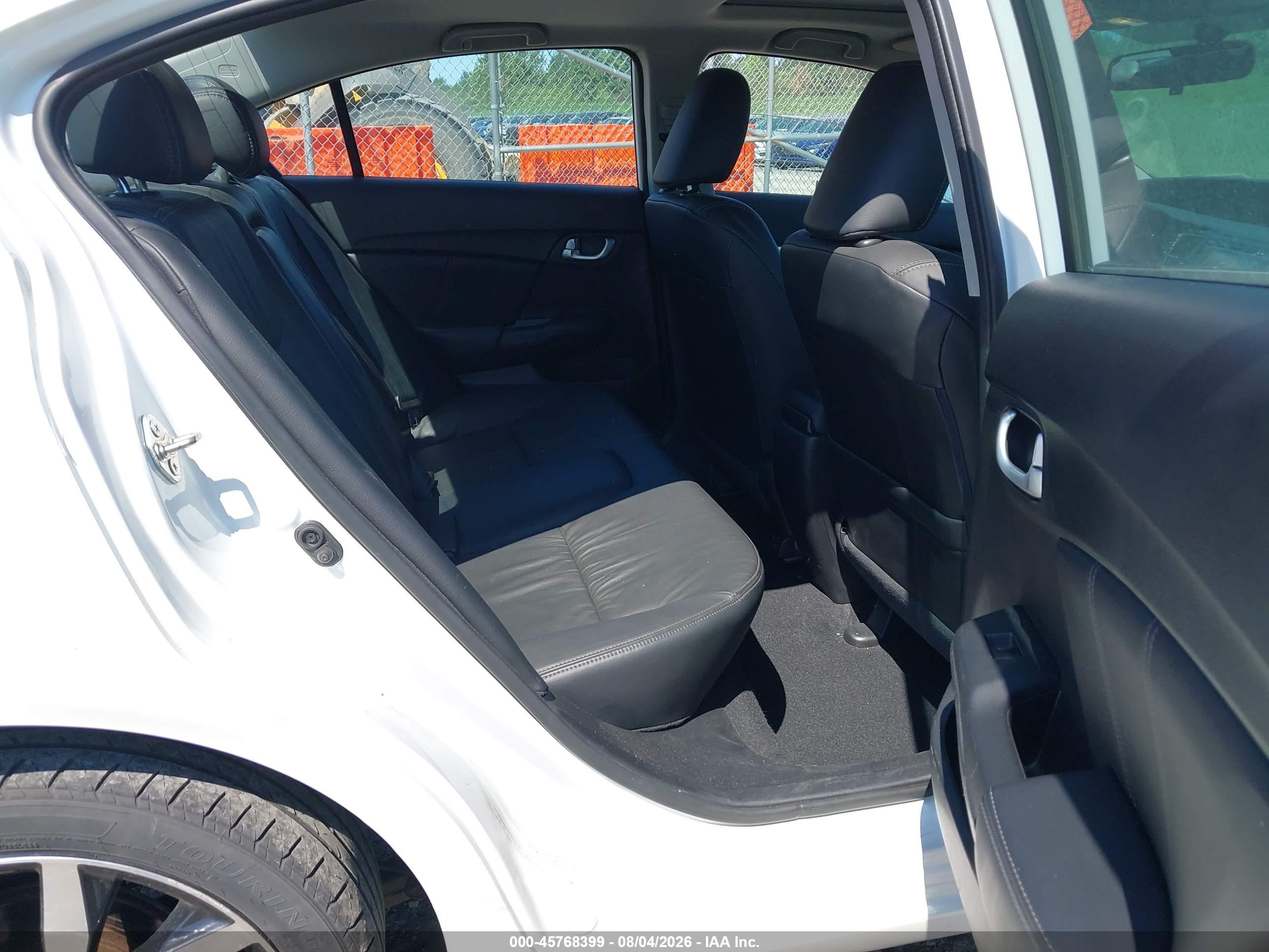 2014 Honda Civic Ex-l White vin: 19XFB2F97EE243308