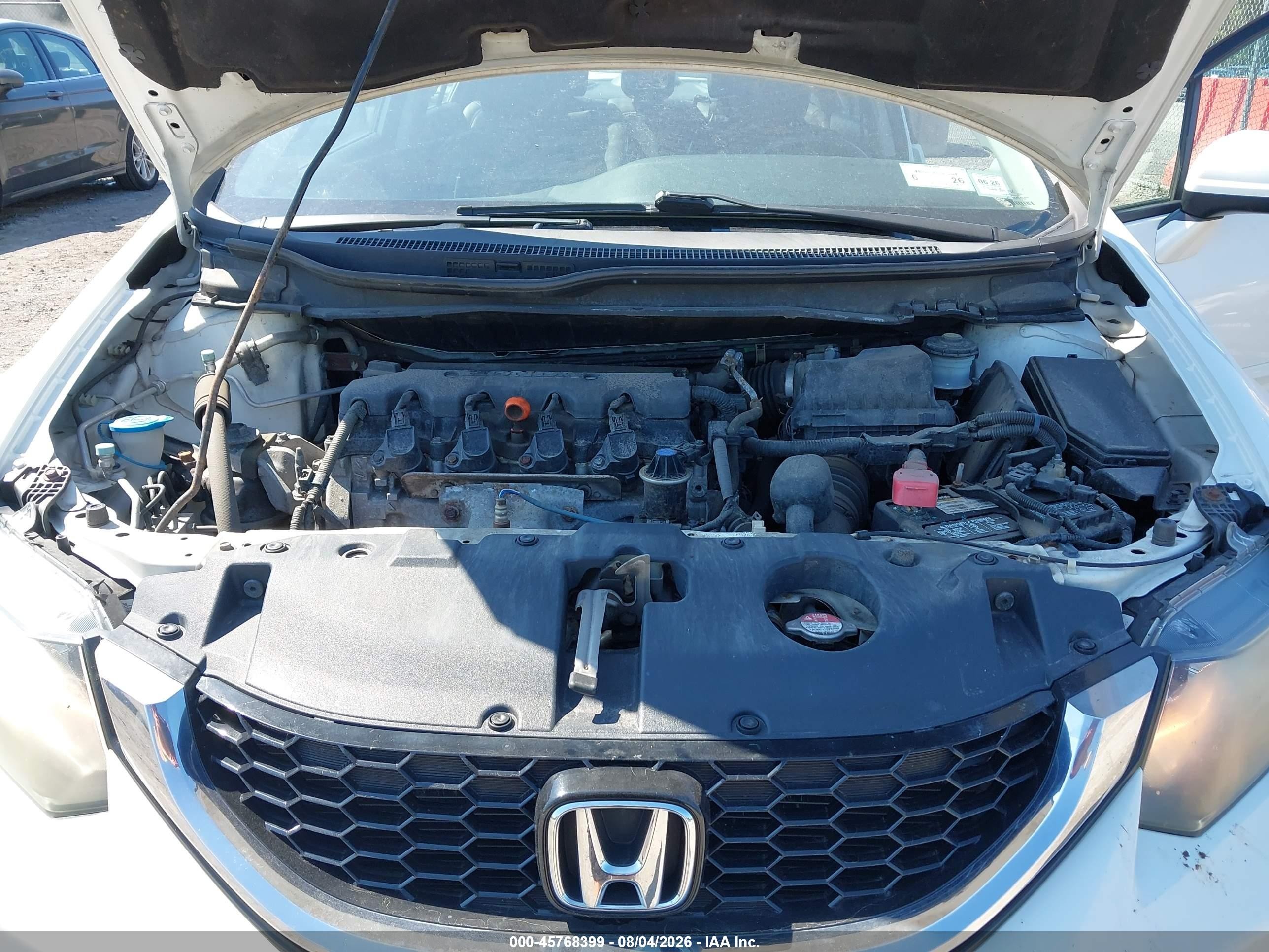 2014 Honda Civic Ex-l White vin: 19XFB2F97EE243308