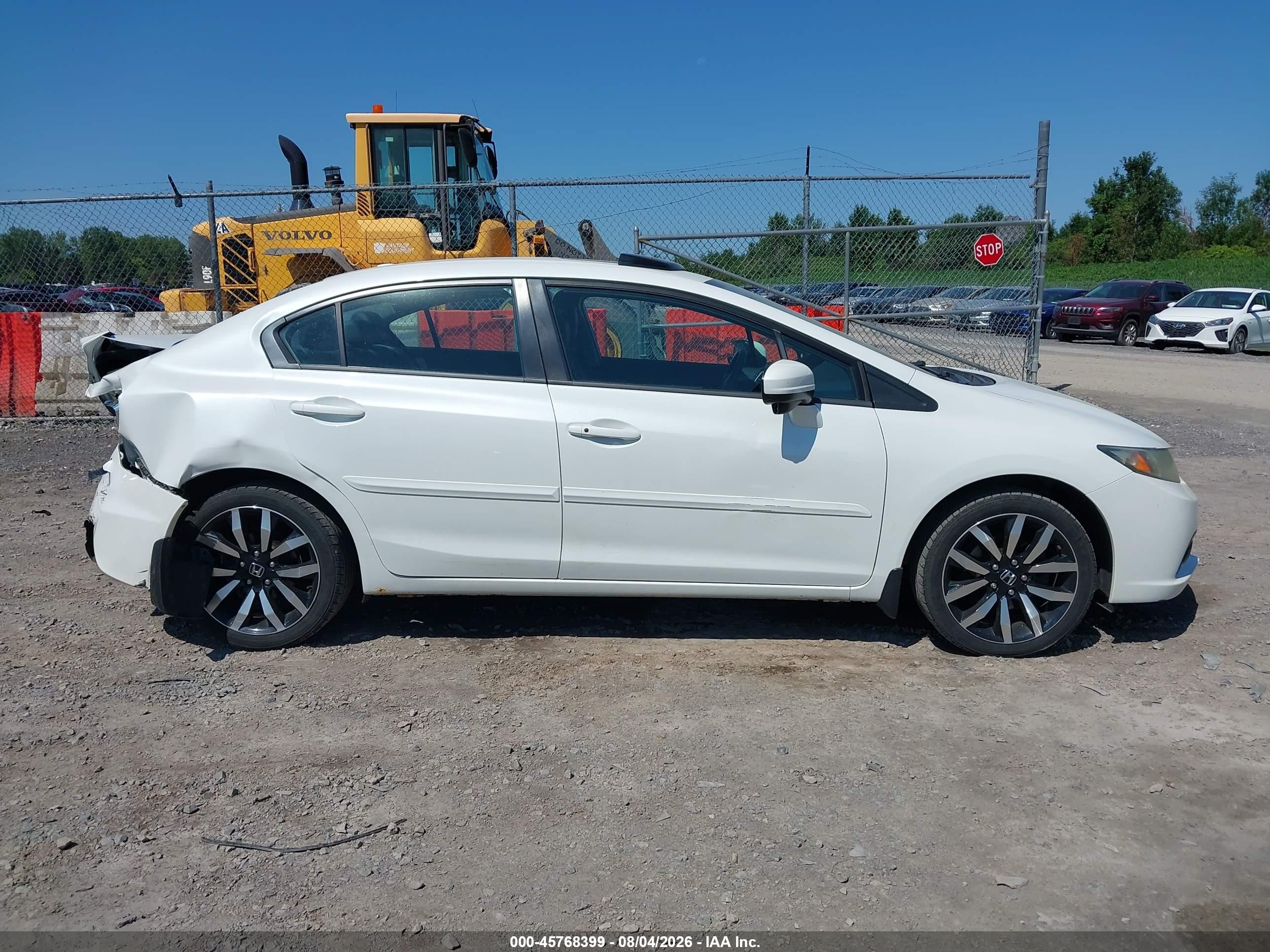 2014 Honda Civic Ex-l White vin: 19XFB2F97EE243308