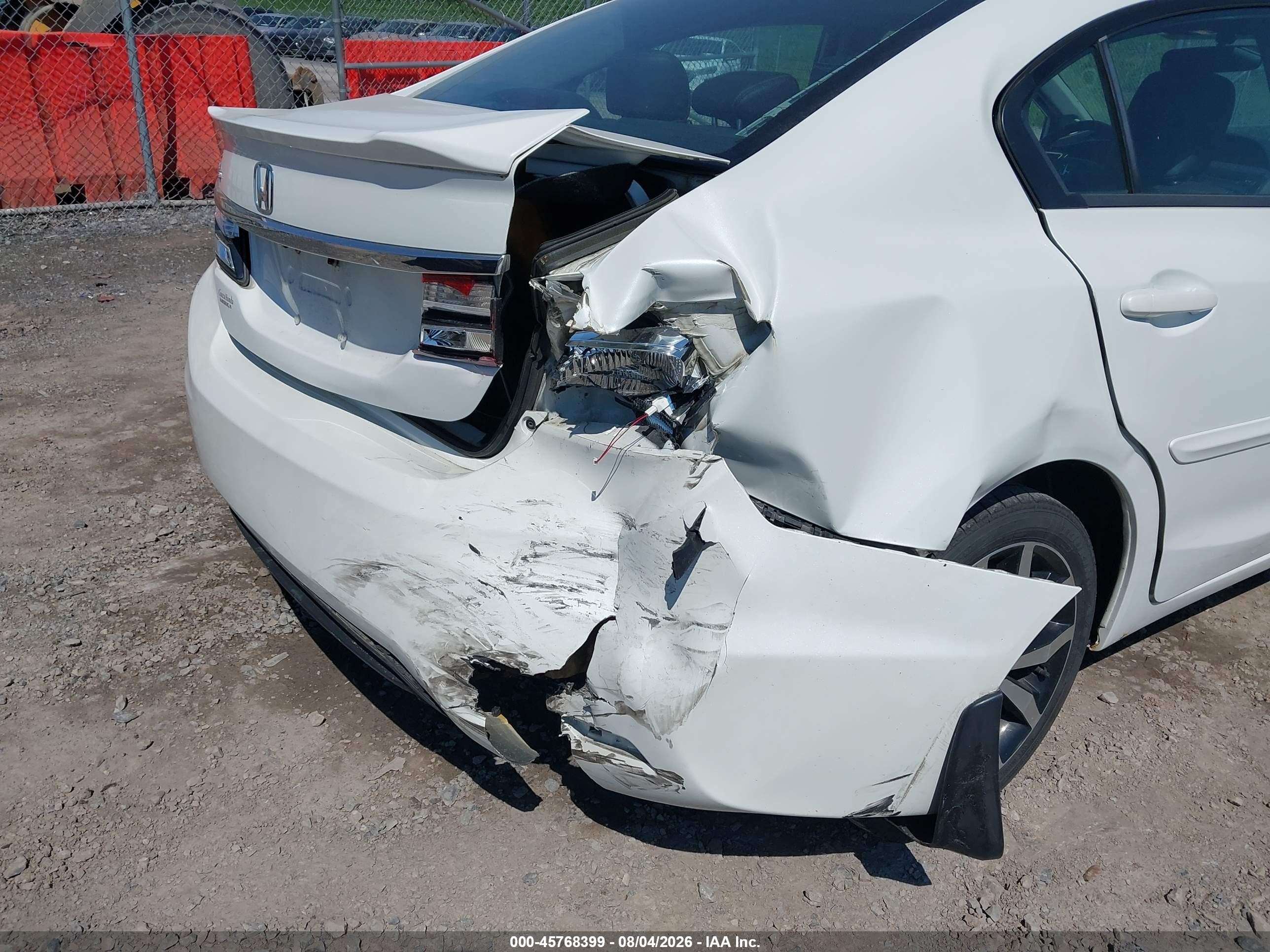 2014 Honda Civic Ex-l White vin: 19XFB2F97EE243308