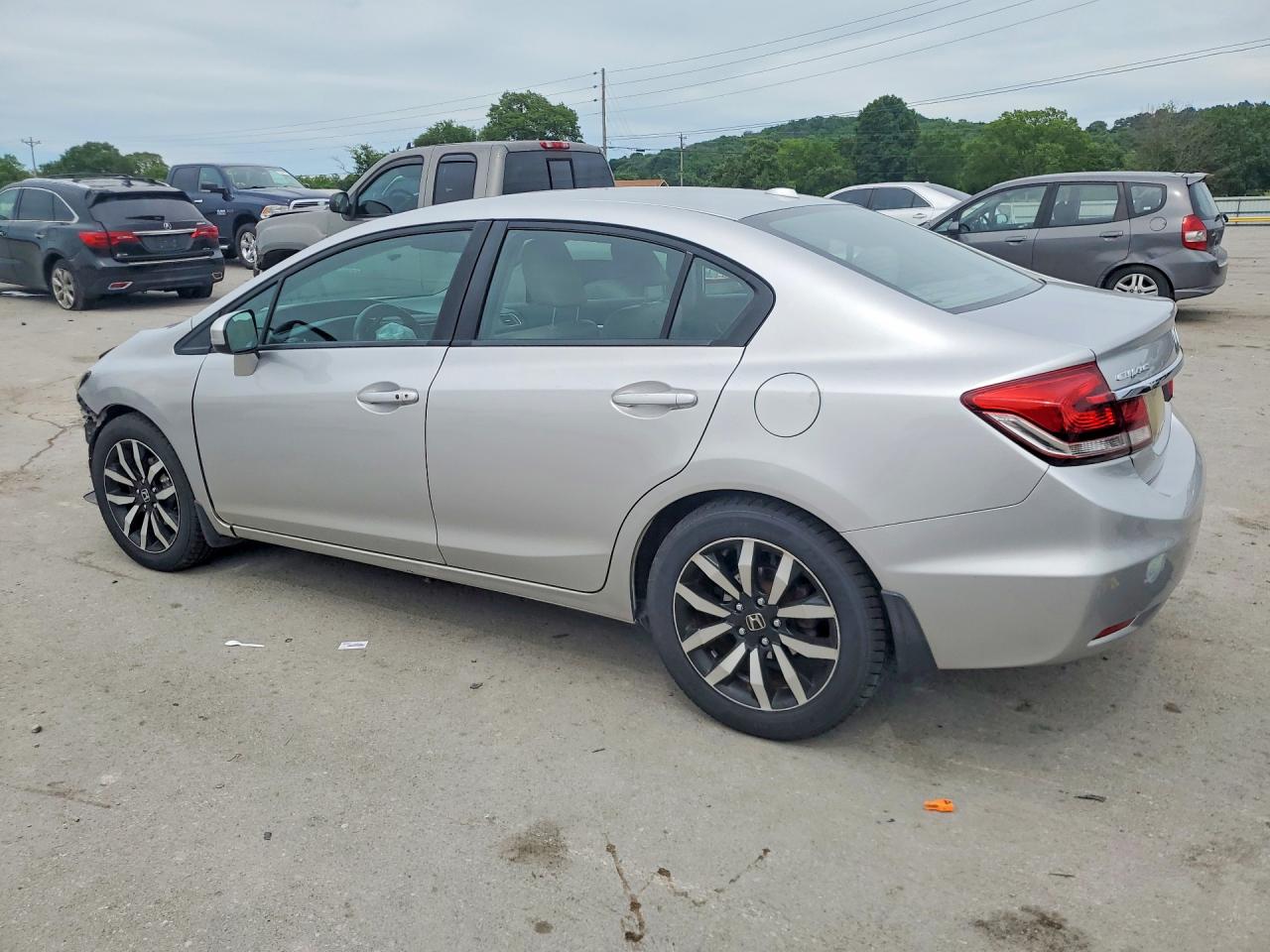 2015 Honda Civic Exl Silver vin: 19XFB2F97FE009705