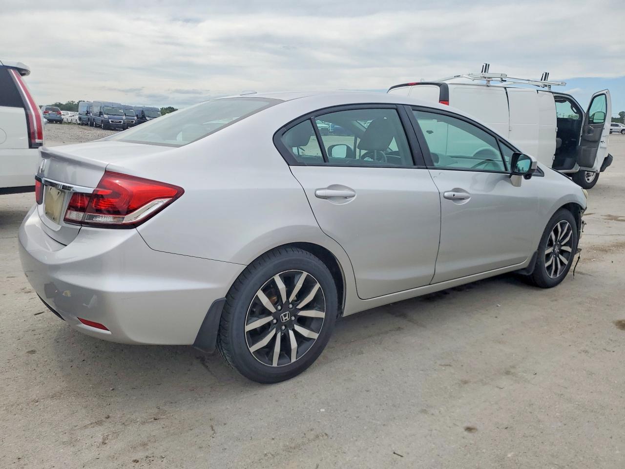 2015 Honda Civic Exl Silver vin: 19XFB2F97FE009705