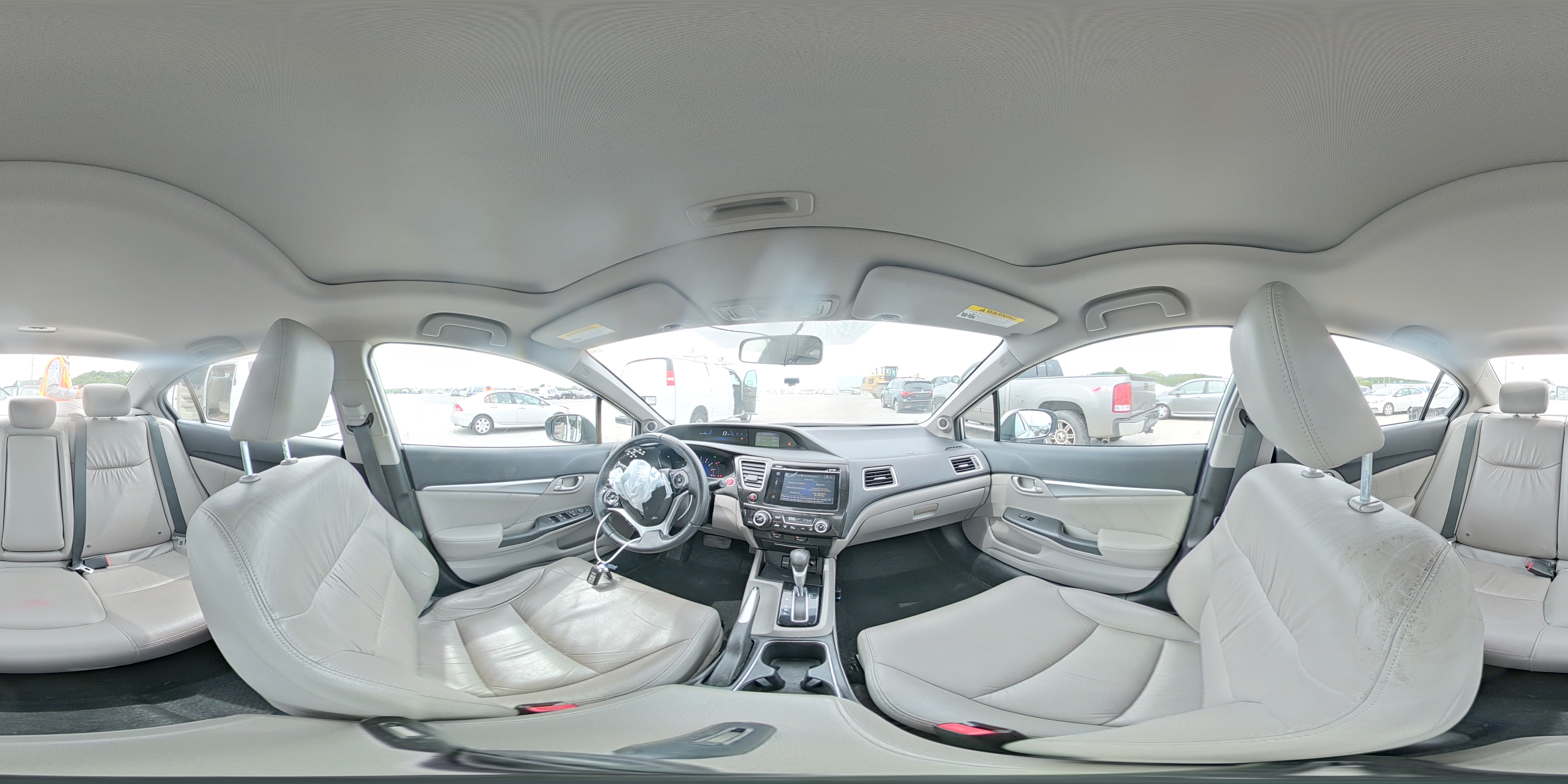 2015 Honda Civic Exl Silver vin: 19XFB2F97FE009705