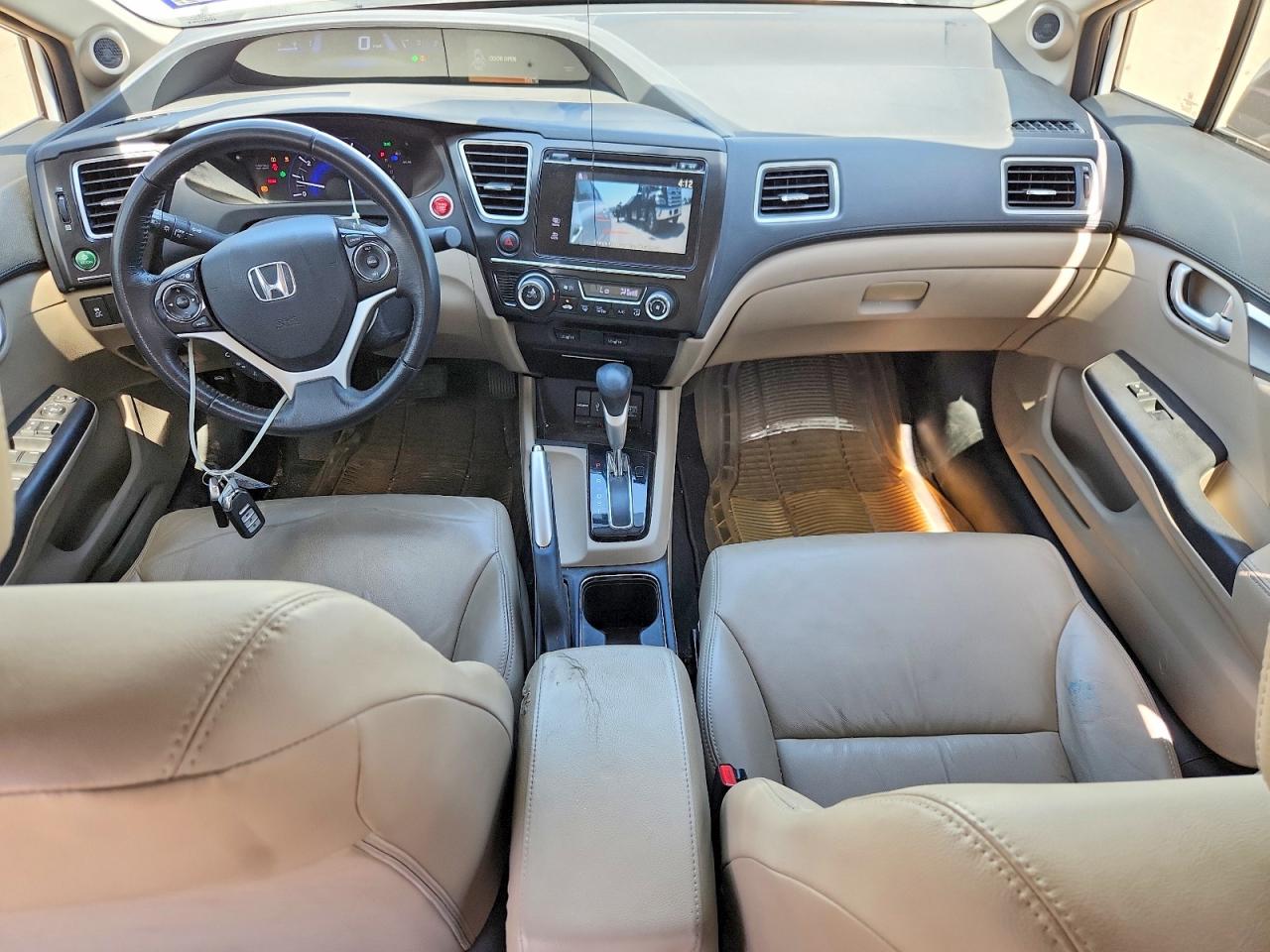 2015 Honda Civic Exl White vin: 19XFB2F97FE043451
