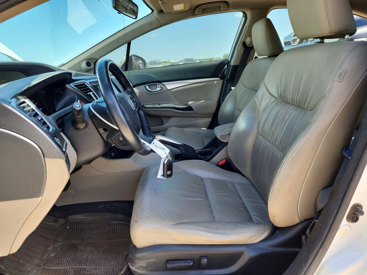 2015 Honda Civic Exl White vin: 19XFB2F97FE043451