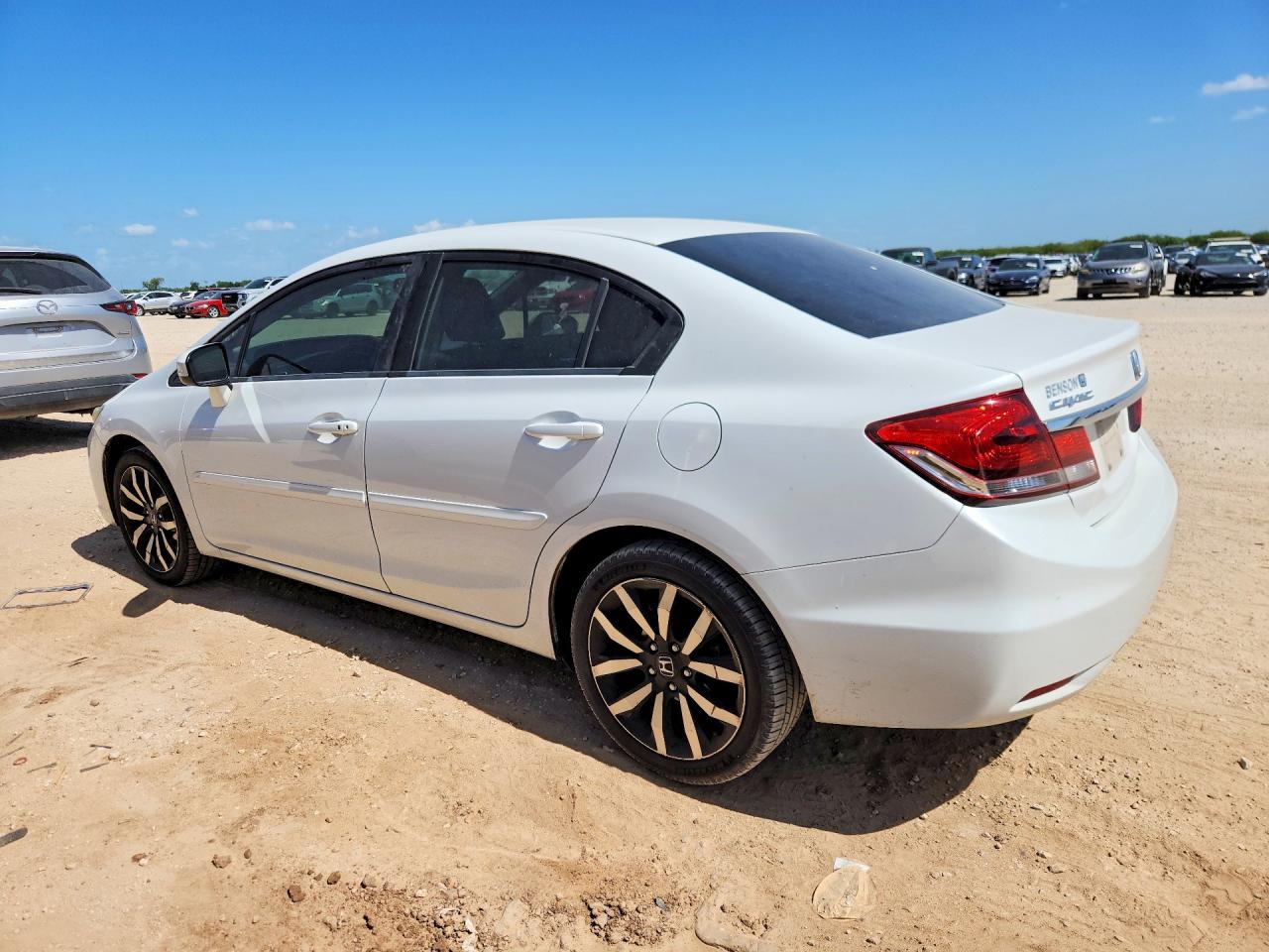 2015 Honda Civic Exl White vin: 19XFB2F97FE043451