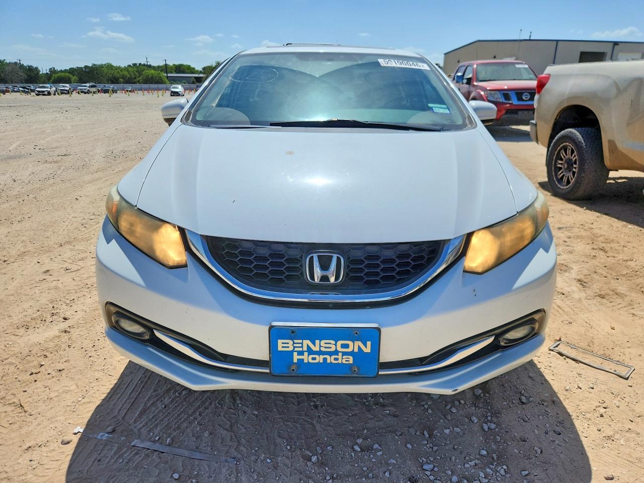 2015 Honda Civic Exl White vin: 19XFB2F97FE043451