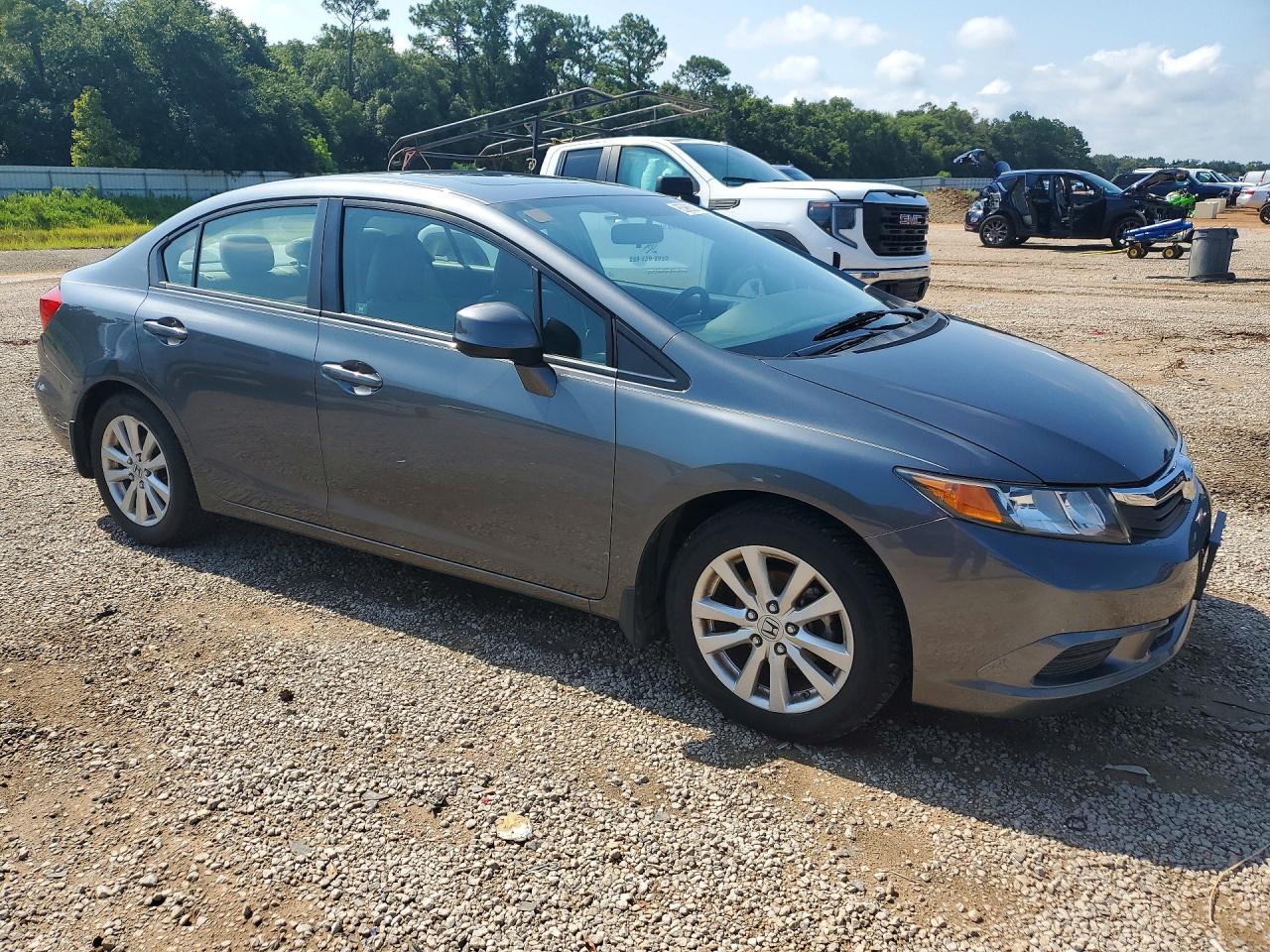 2012 Honda Civic Exl Teal vin: 19XFB2F98CE002113