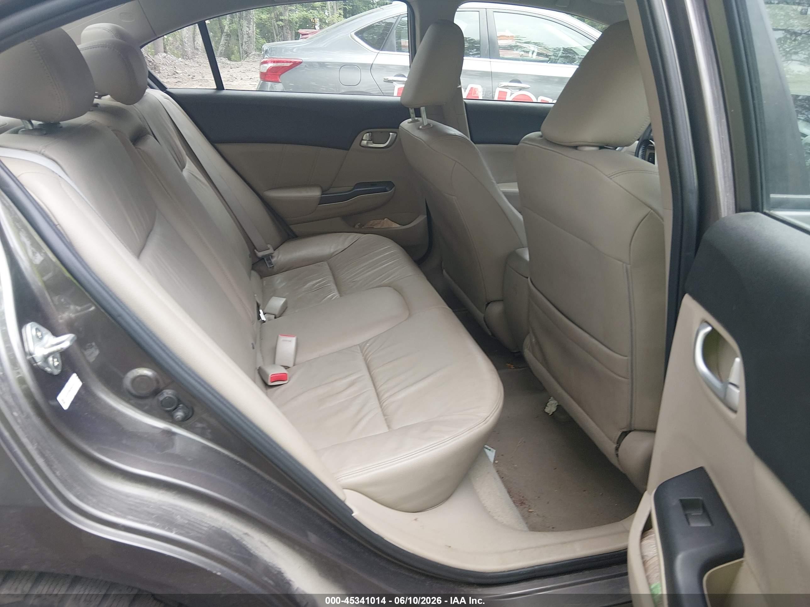 2012 Honda Civic Ex-l Gray vin: 19XFB2F98CE007215