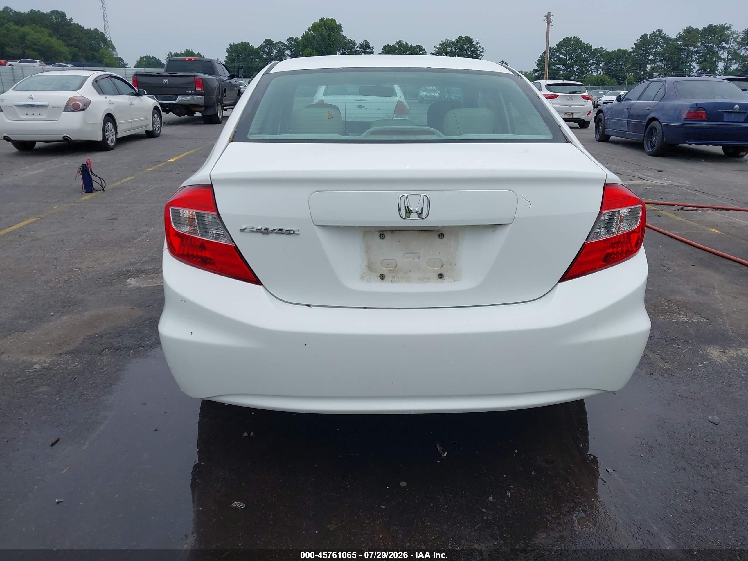 2012 Honda Civic Ex-l White vin: 19XFB2F98CE055734