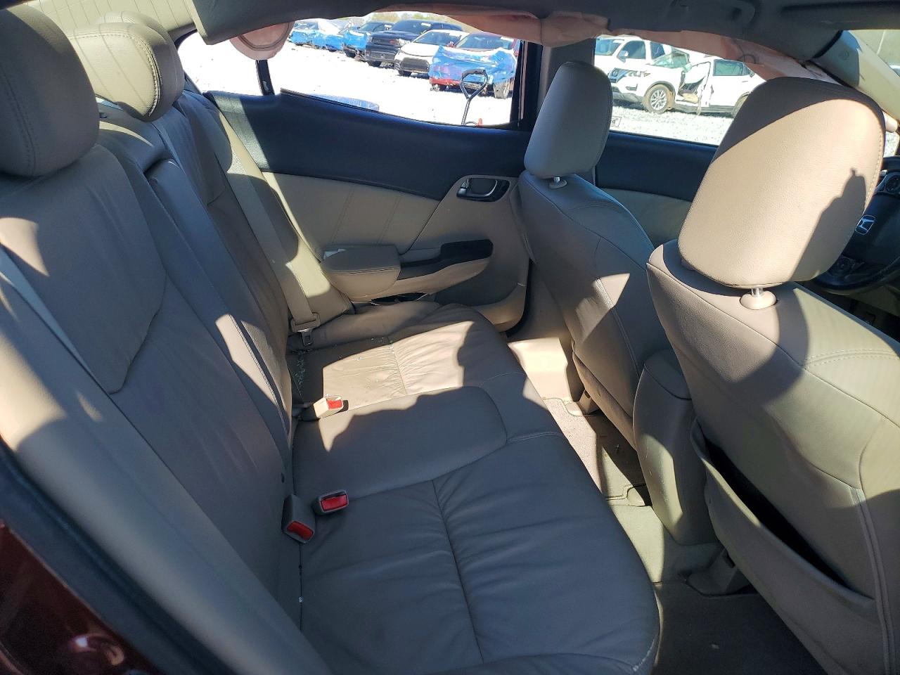 2012 Honda Civic Exl Burgundy vin: 19XFB2F98CE076020