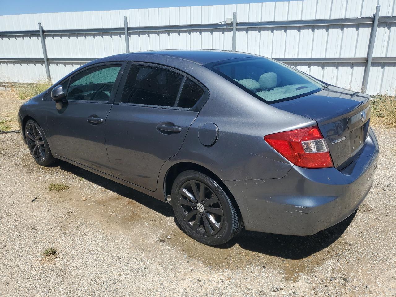 2012 Honda Civic Exl Gray vin: 19XFB2F98CE304971