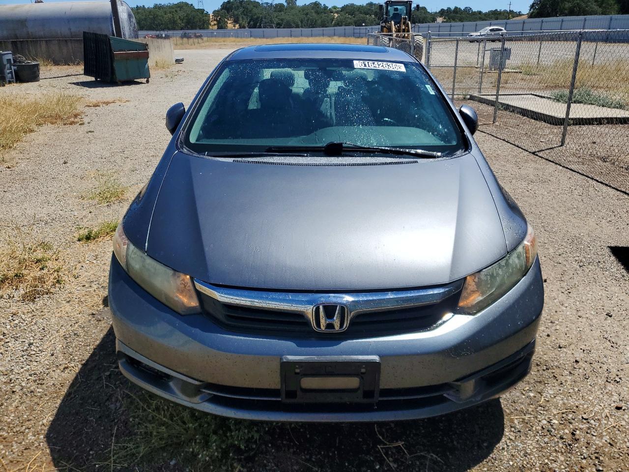 2012 Honda Civic Exl Gray vin: 19XFB2F98CE304971