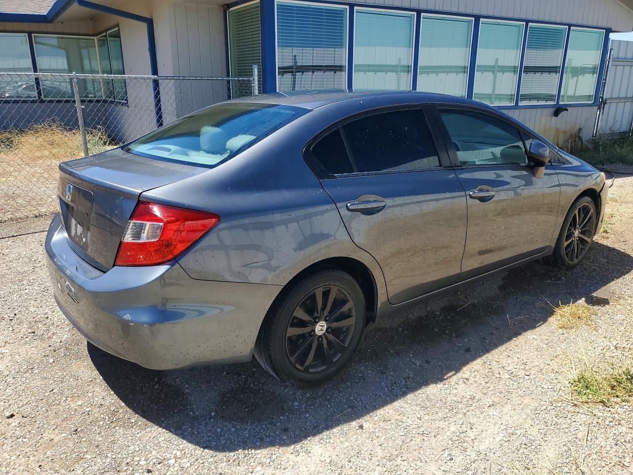 2012 Honda Civic Exl Gray vin: 19XFB2F98CE304971