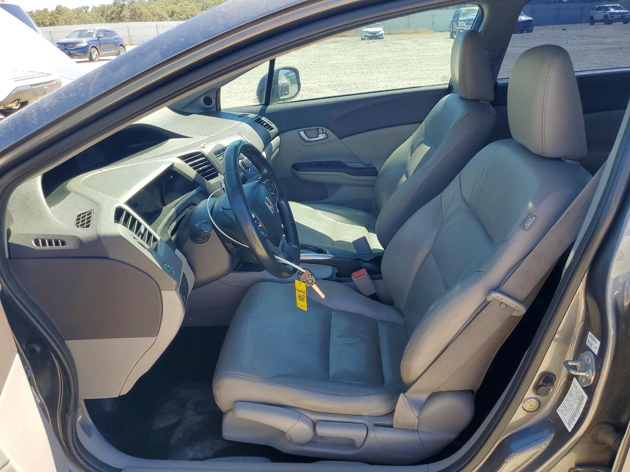 2012 Honda Civic Exl Gray vin: 19XFB2F98CE304971