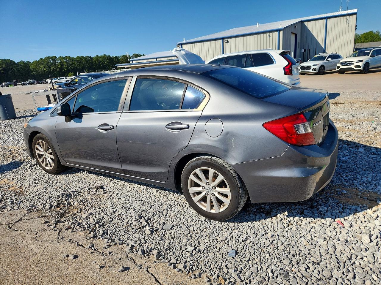 2012 Honda Civic Exl Gray vin: 19XFB2F98CE310060
