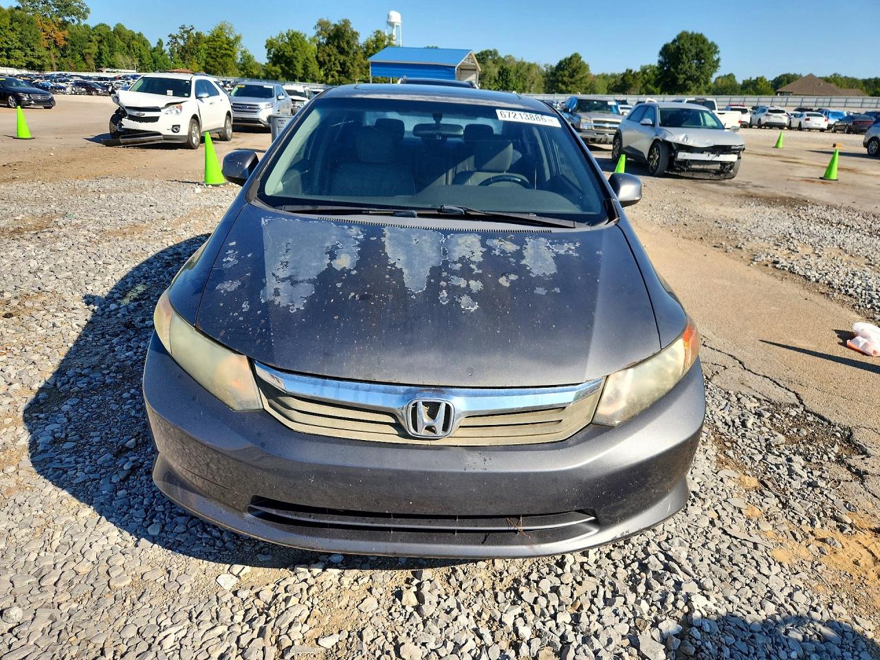 2012 Honda Civic Exl Gray vin: 19XFB2F98CE310060