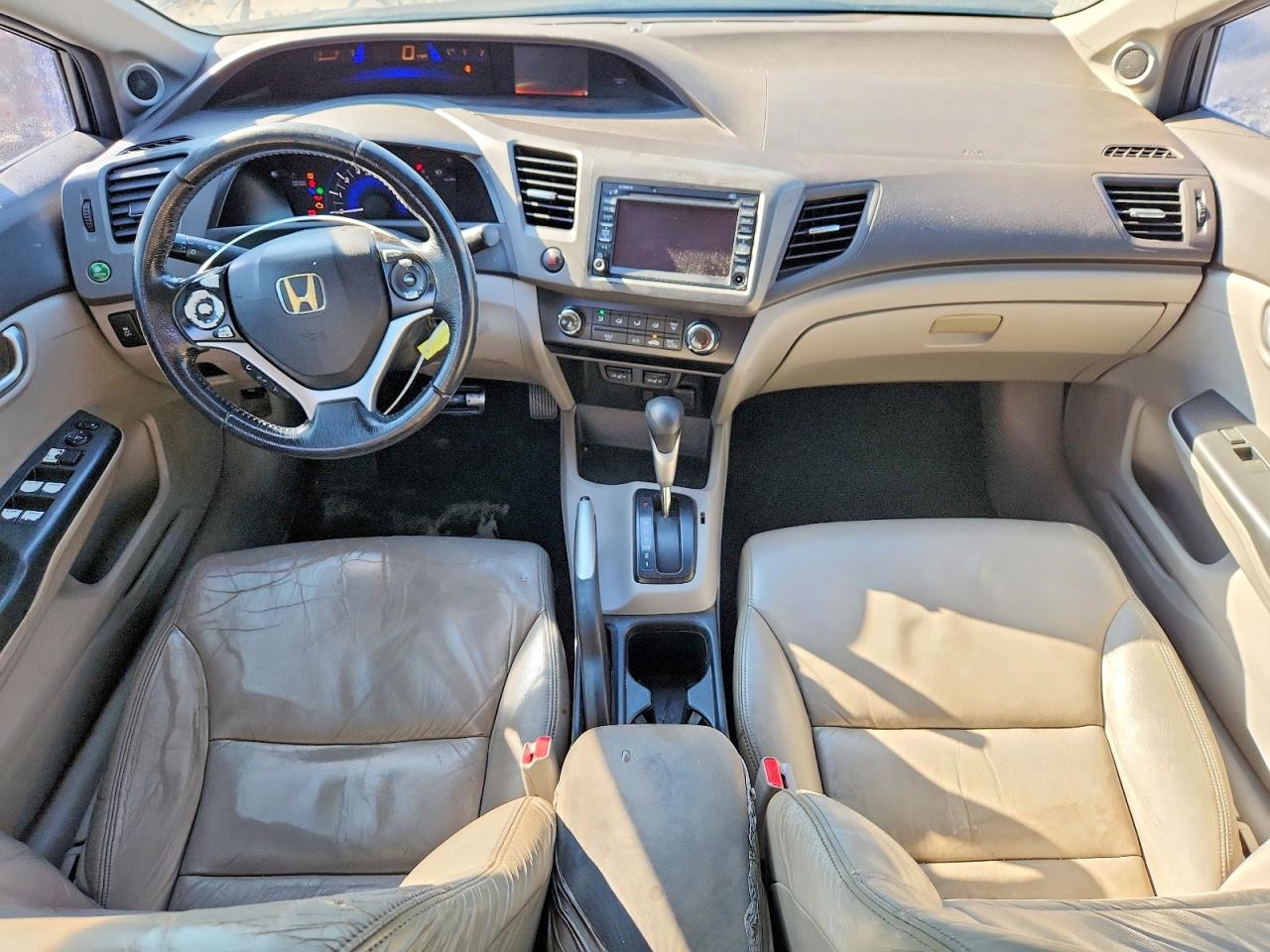 2012 Honda Civic Exl Gray vin: 19XFB2F98CE310060