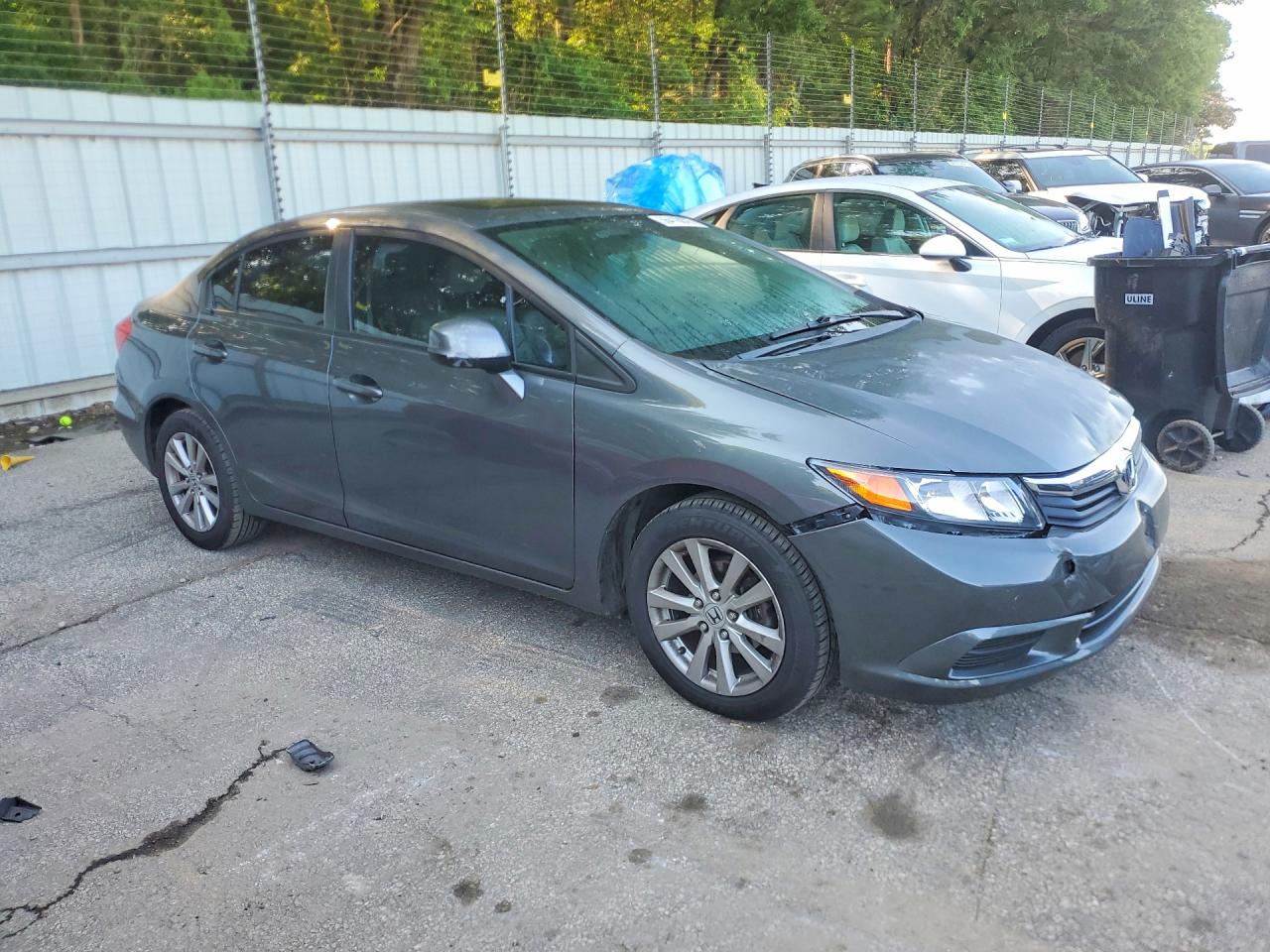 2012 Honda Civic Exl Charcoal vin: 19XFB2F98CE331992