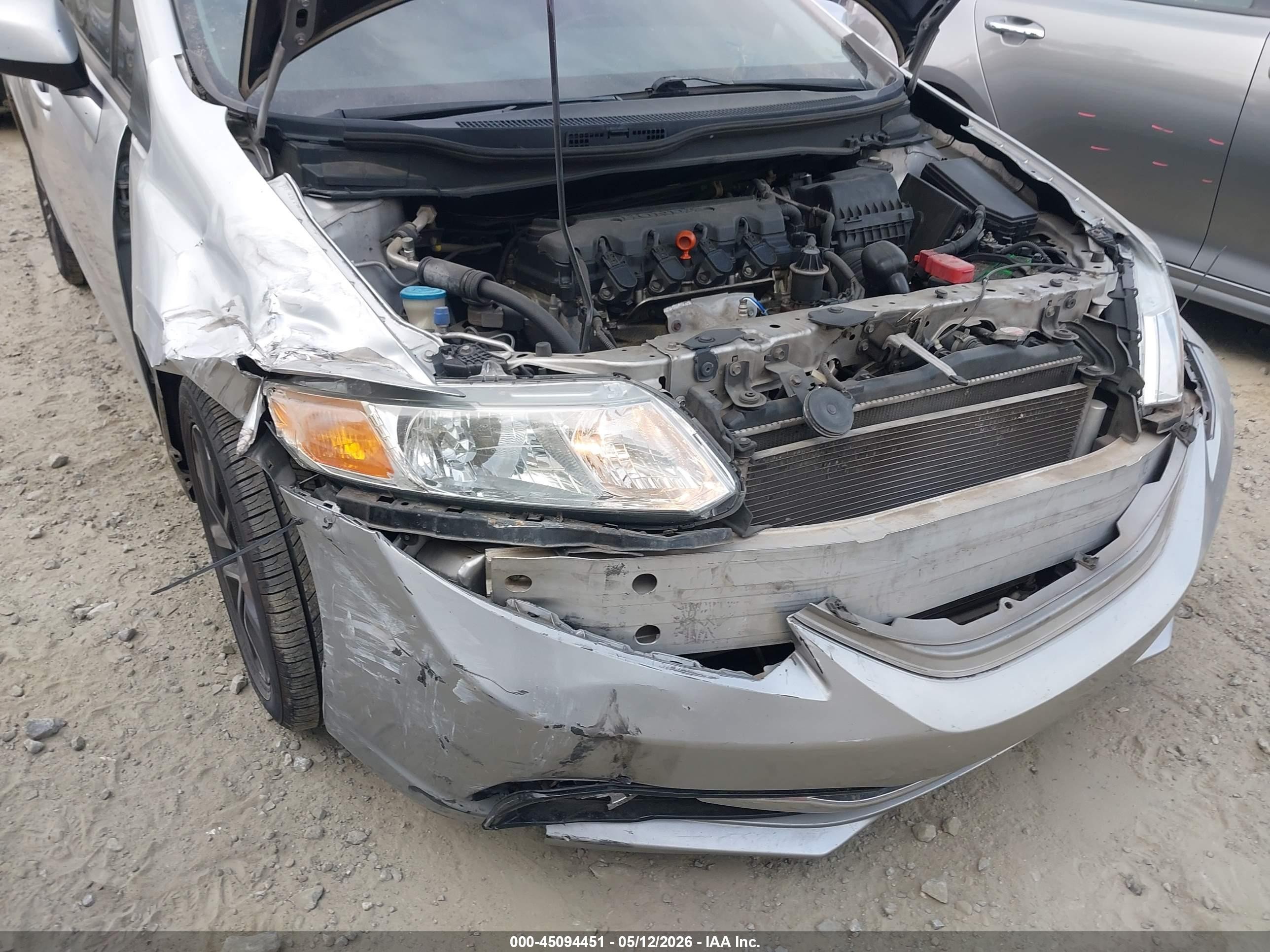 2013 Honda Civic Ex-l Silver vin: 19XFB2F98DE021147