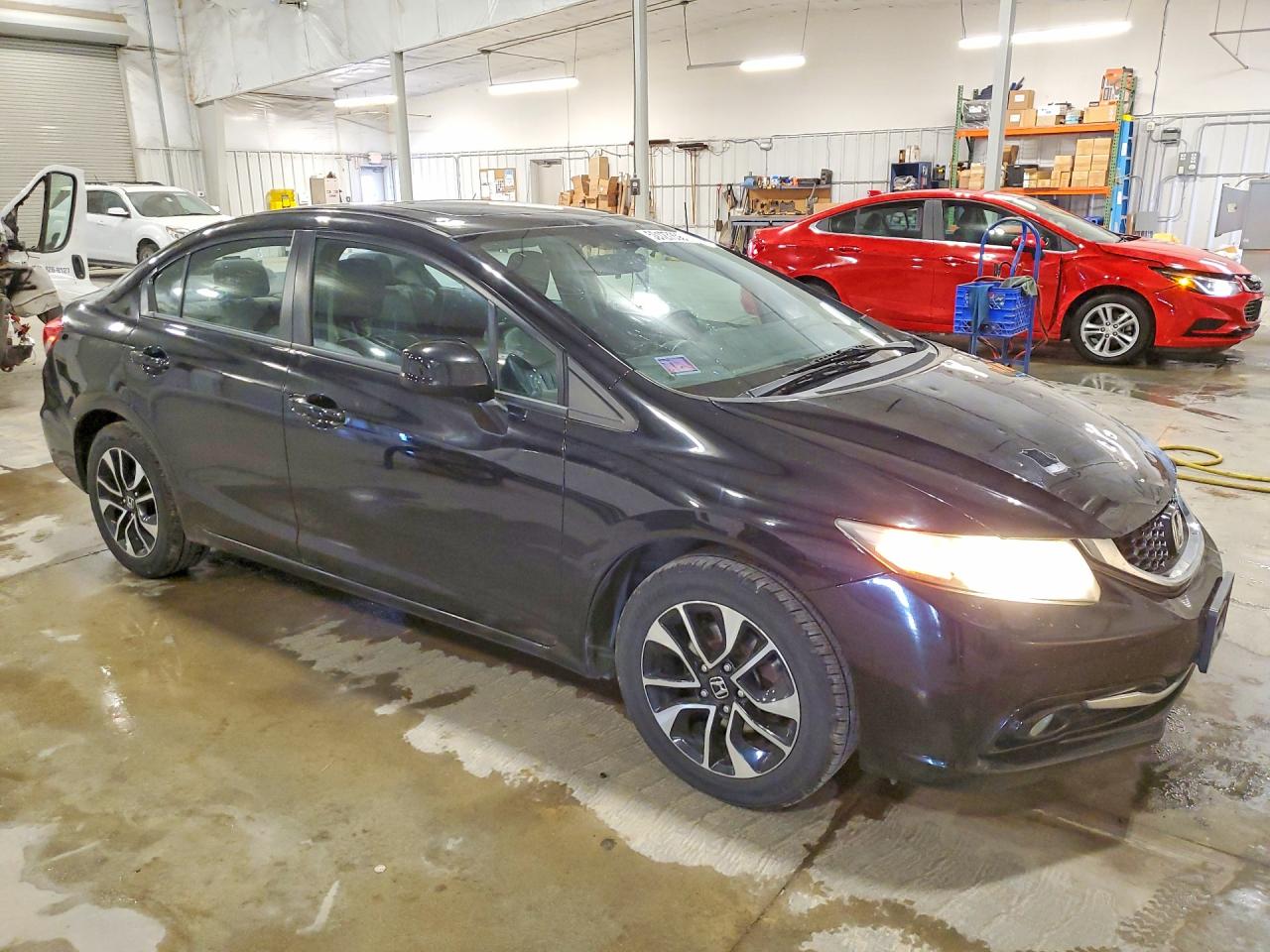 2013 Honda Civic Exl Black vin: 19XFB2F98DE022895