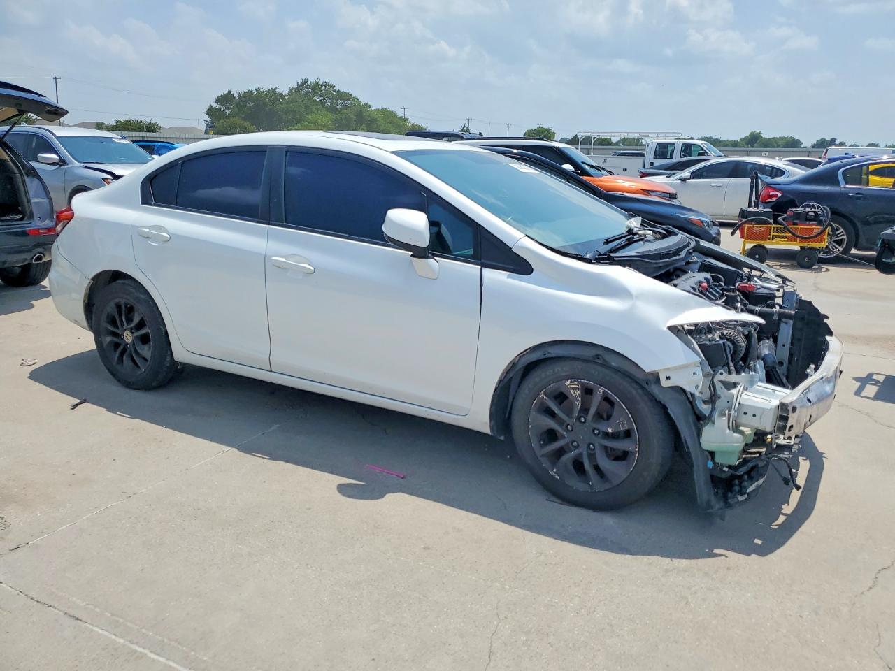 2013 Honda Civic Exl Белый vin: 19XFB2F98DE035324