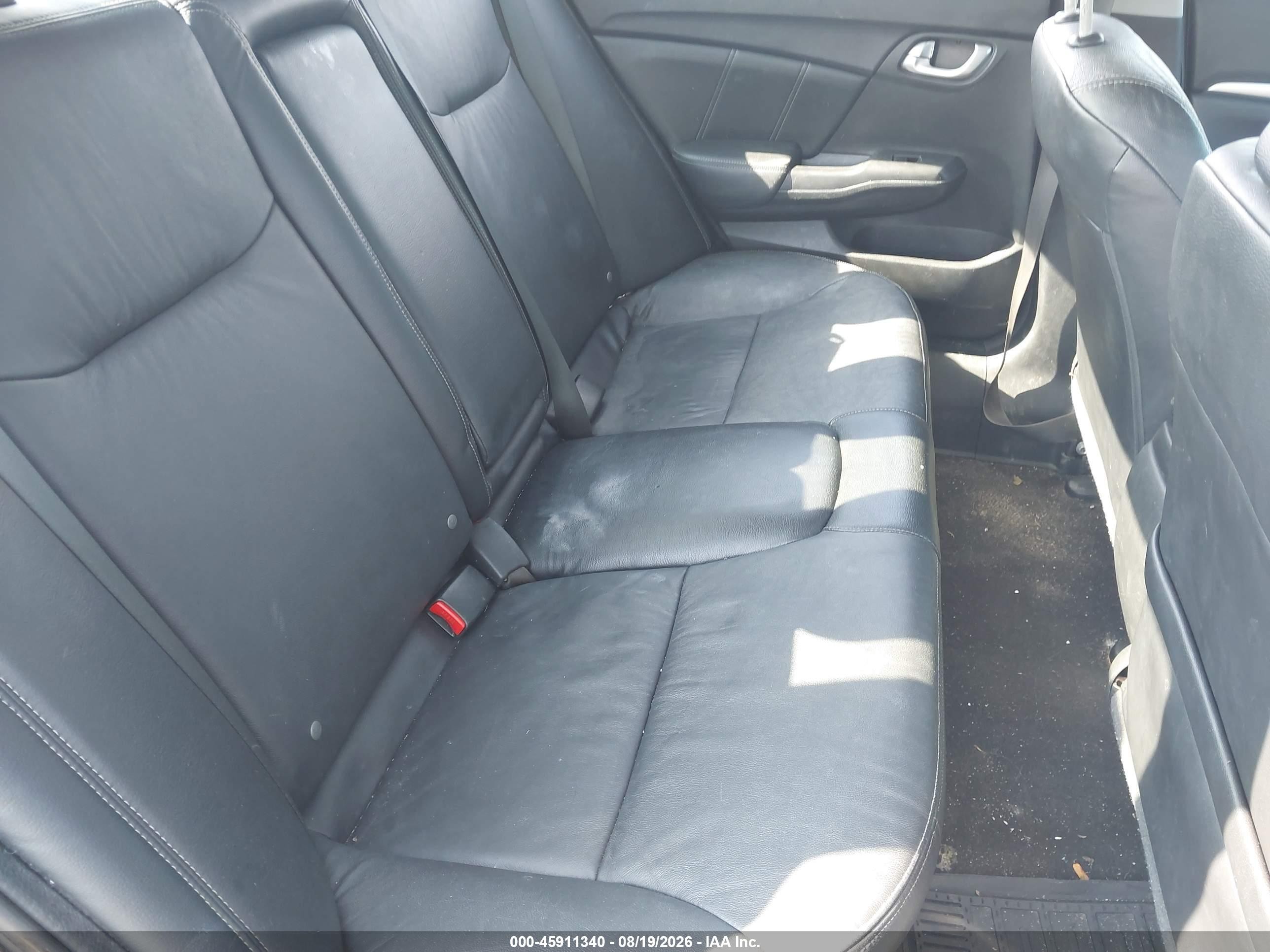 2013 Honda Civic Ex-l Black vin: 19XFB2F98DE228931