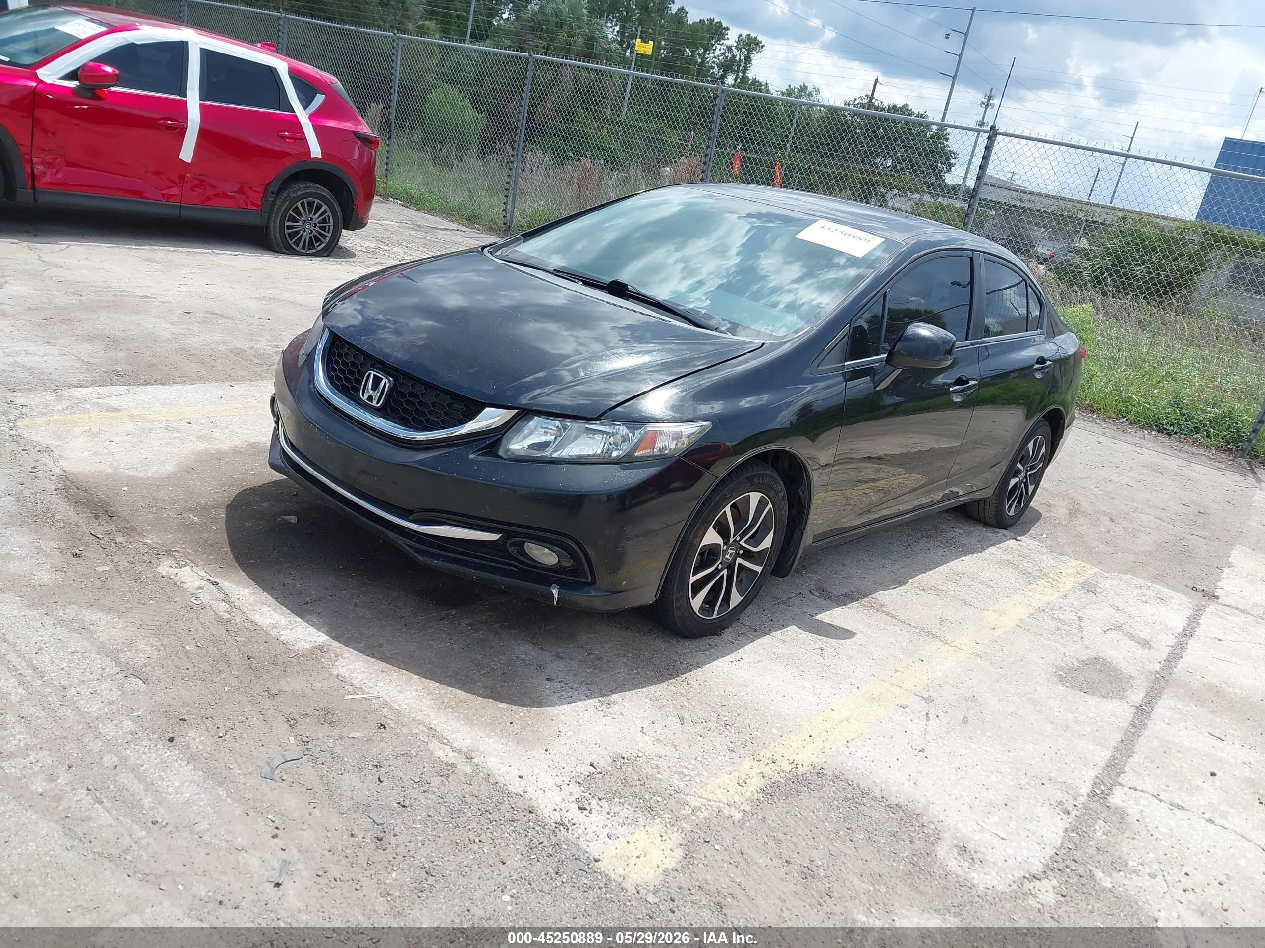 2013 Honda Civic Ex-l Black vin: 19XFB2F98DE248791