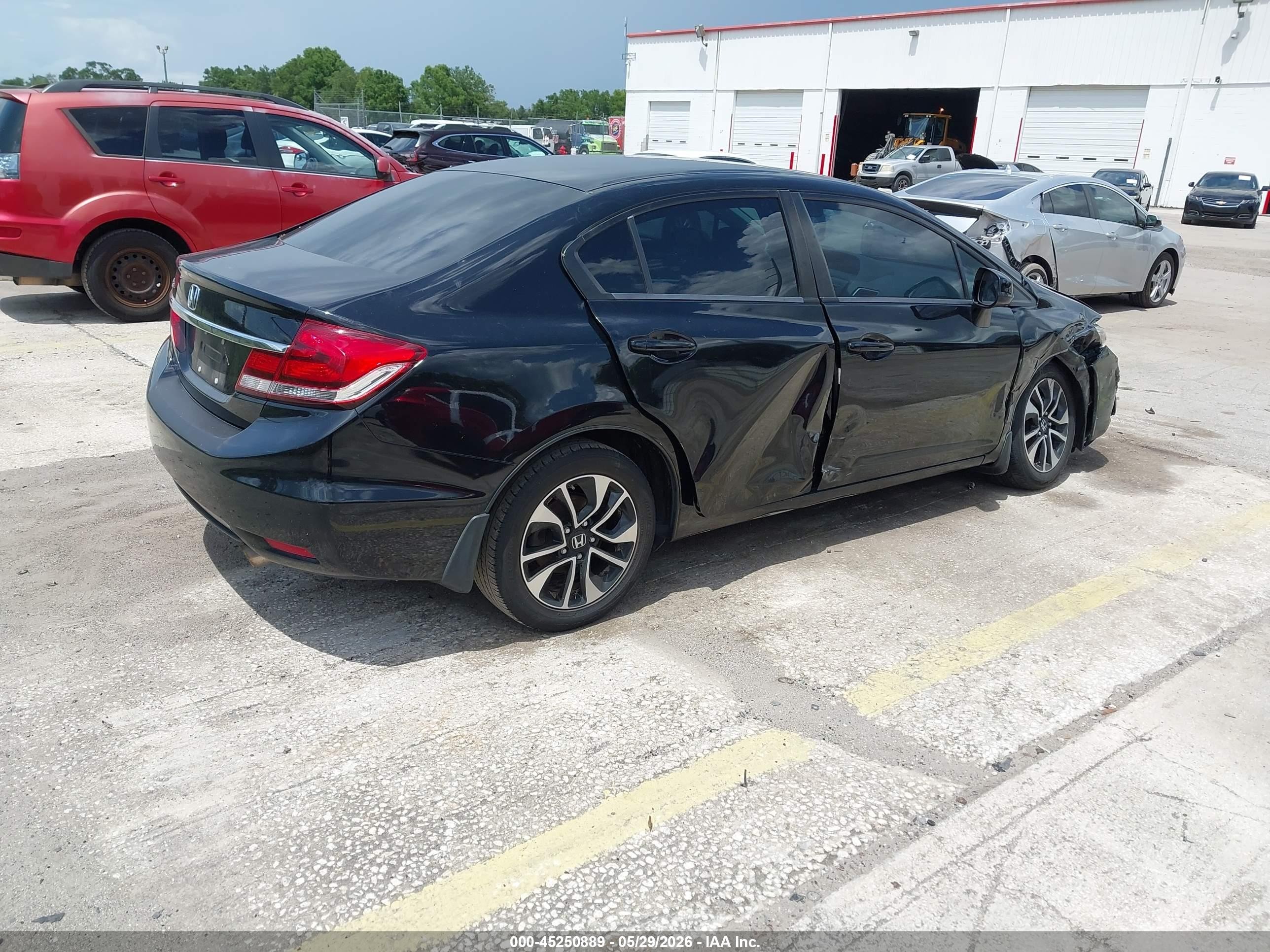 2013 Honda Civic Ex-l Black vin: 19XFB2F98DE248791