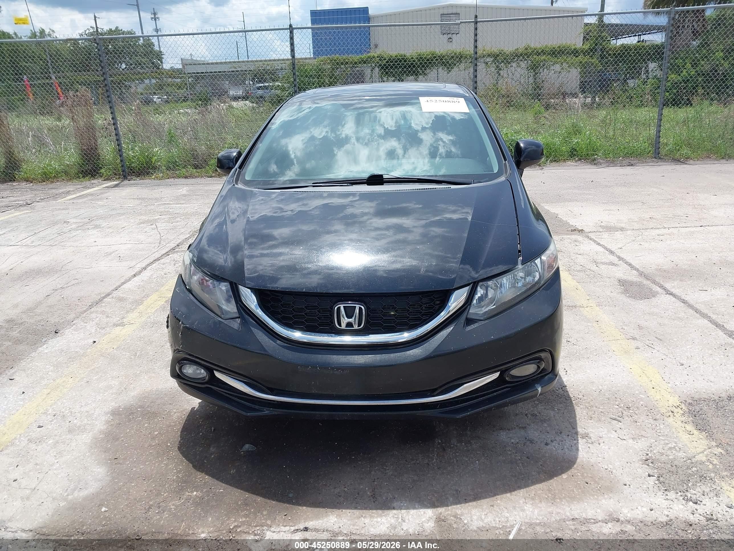 2013 Honda Civic Ex-l Black vin: 19XFB2F98DE248791