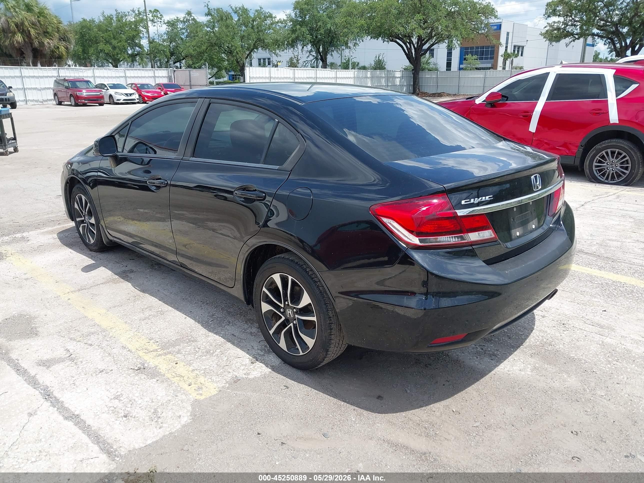 2013 Honda Civic Ex-l Black vin: 19XFB2F98DE248791