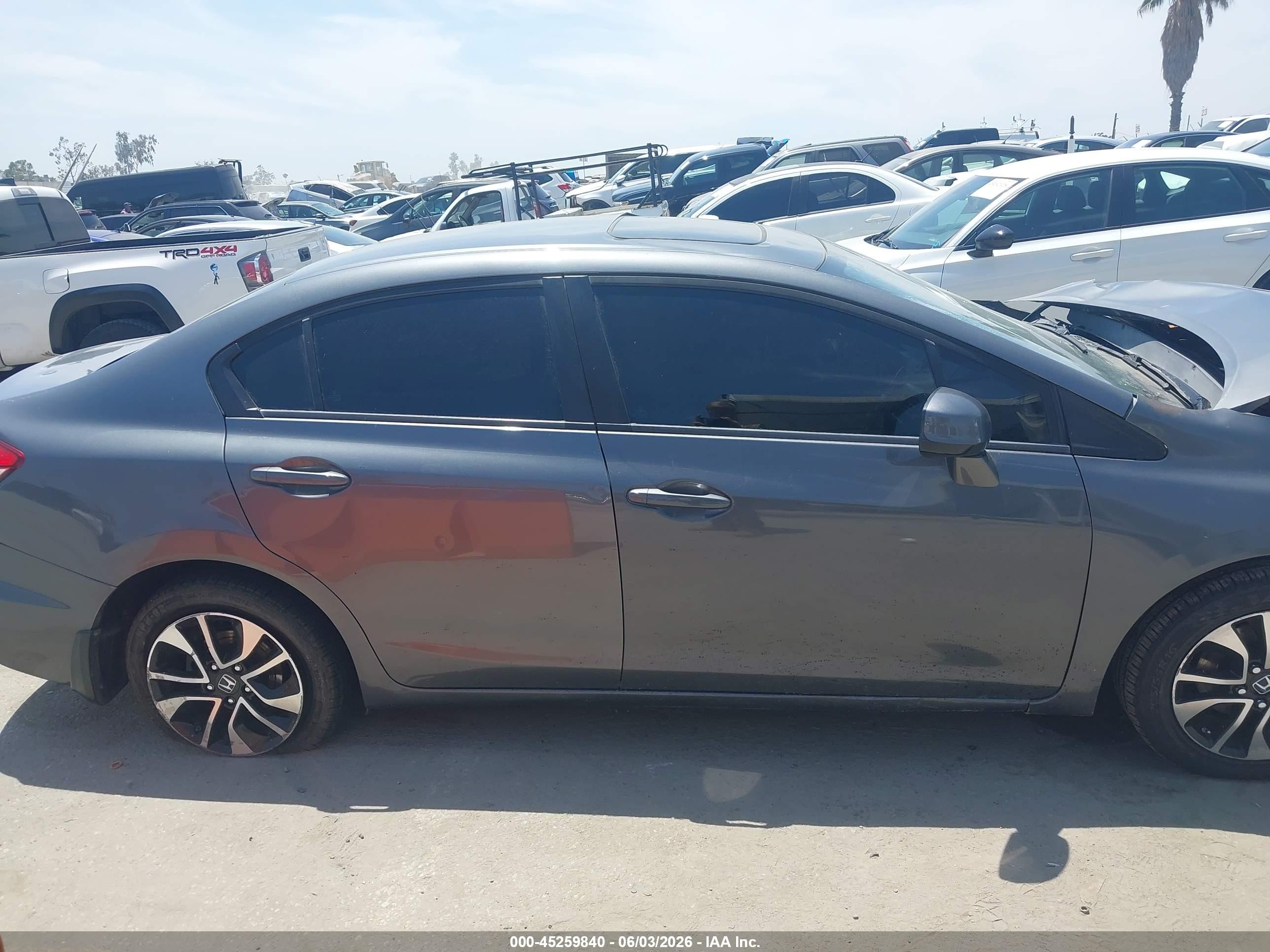 2013 Honda Civic Ex-l Серый vin: 19XFB2F98DE272511