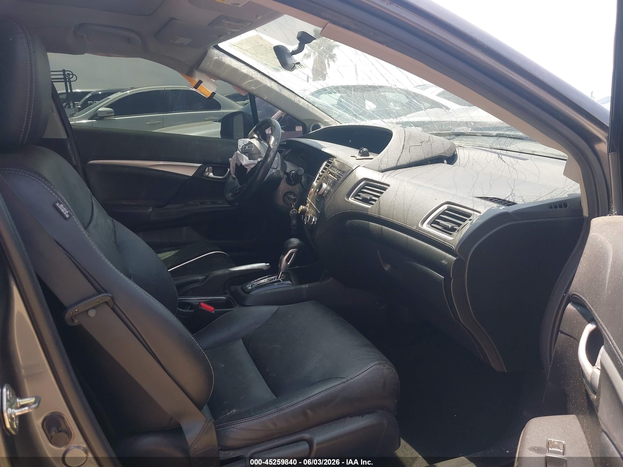 2013 Honda Civic Ex-l Серый vin: 19XFB2F98DE272511