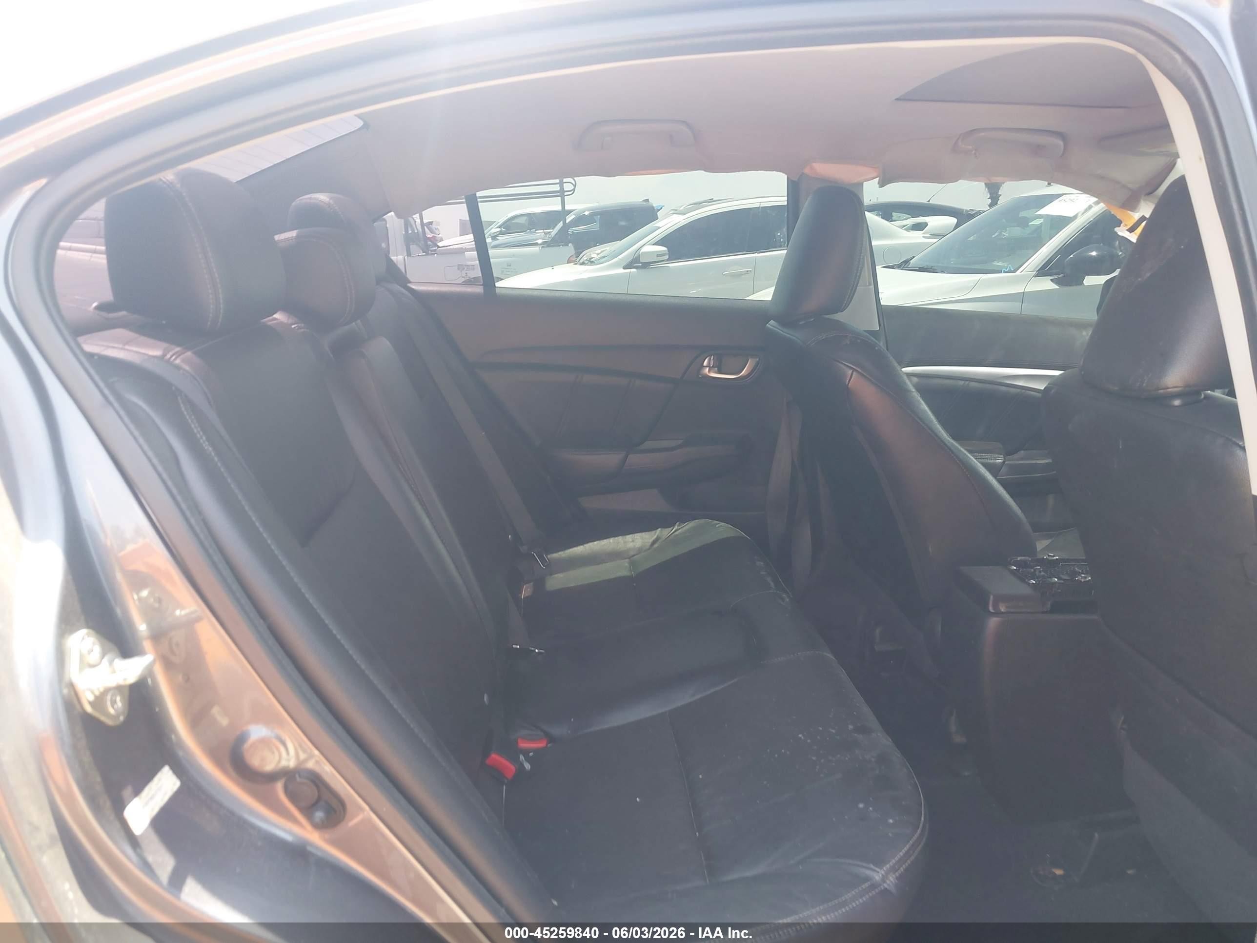 2013 Honda Civic Ex-l Серый vin: 19XFB2F98DE272511