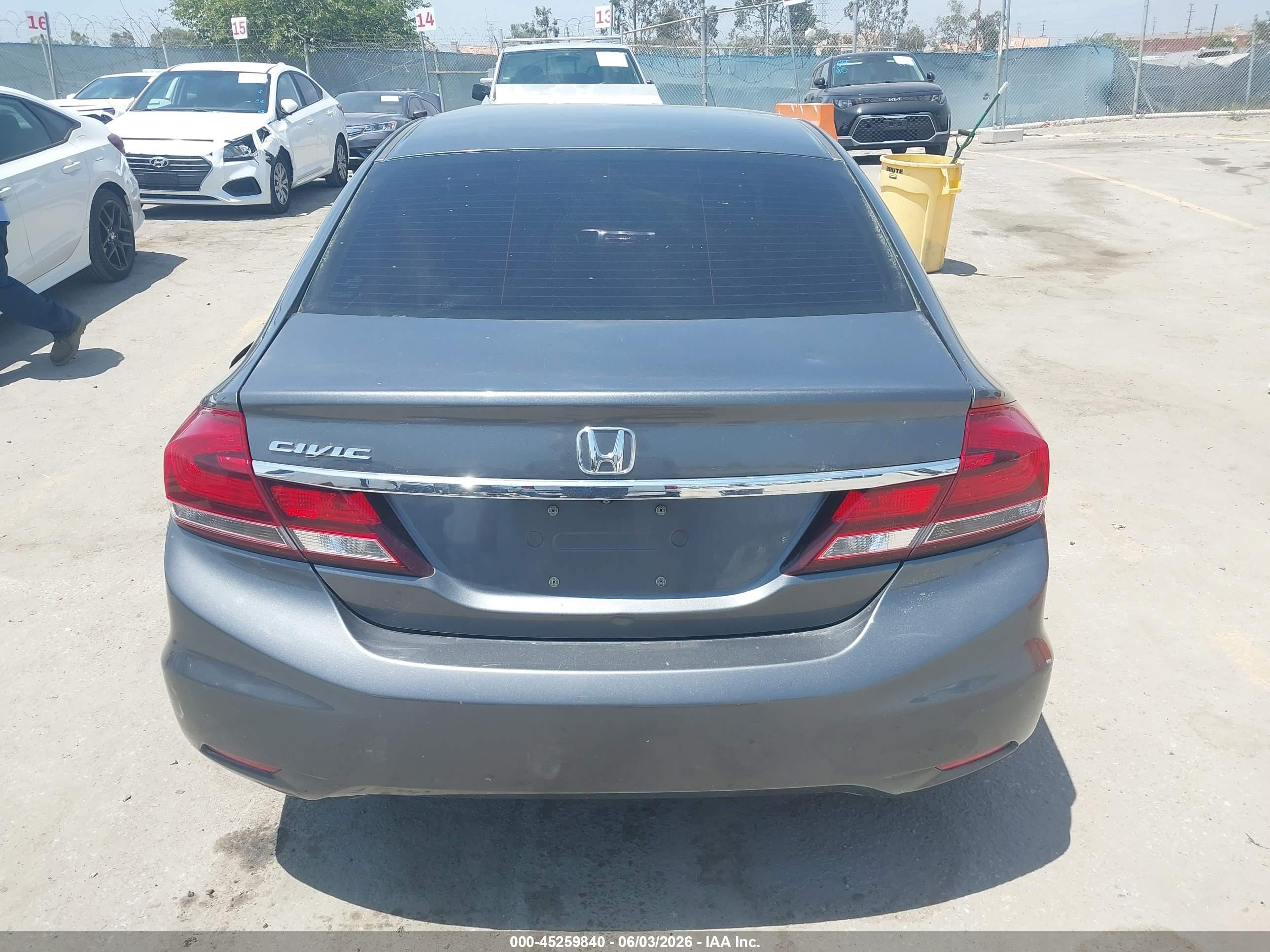 2013 Honda Civic Ex-l Серый vin: 19XFB2F98DE272511