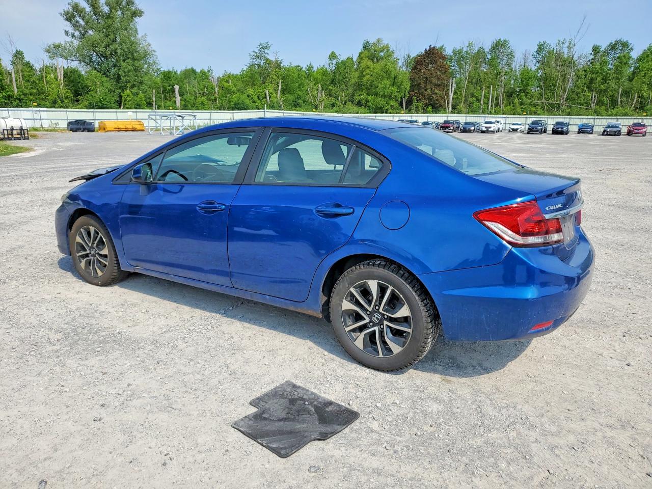 2013 Honda Civic Exl Blue vin: 19XFB2F98DE282276