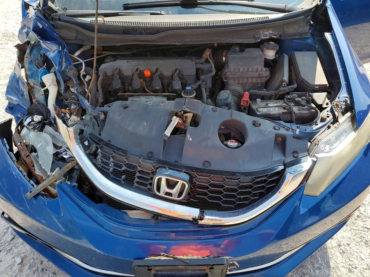 2013 Honda Civic Exl Blue vin: 19XFB2F98DE282276