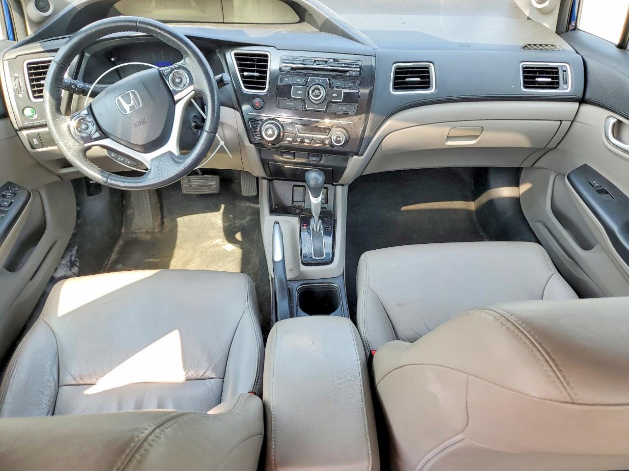 2013 Honda Civic Exl Blue vin: 19XFB2F98DE282276