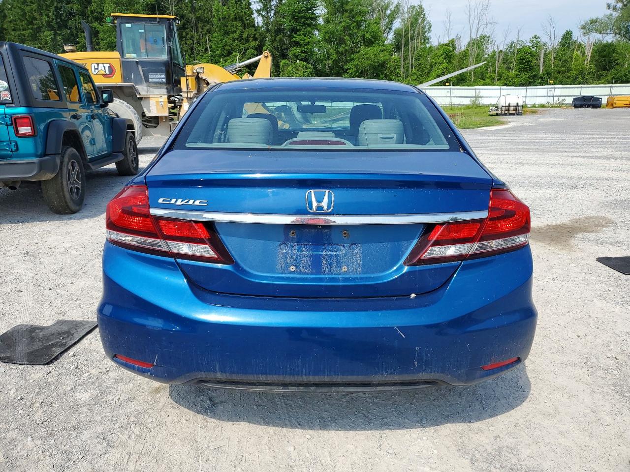 2013 Honda Civic Exl Blue vin: 19XFB2F98DE282276