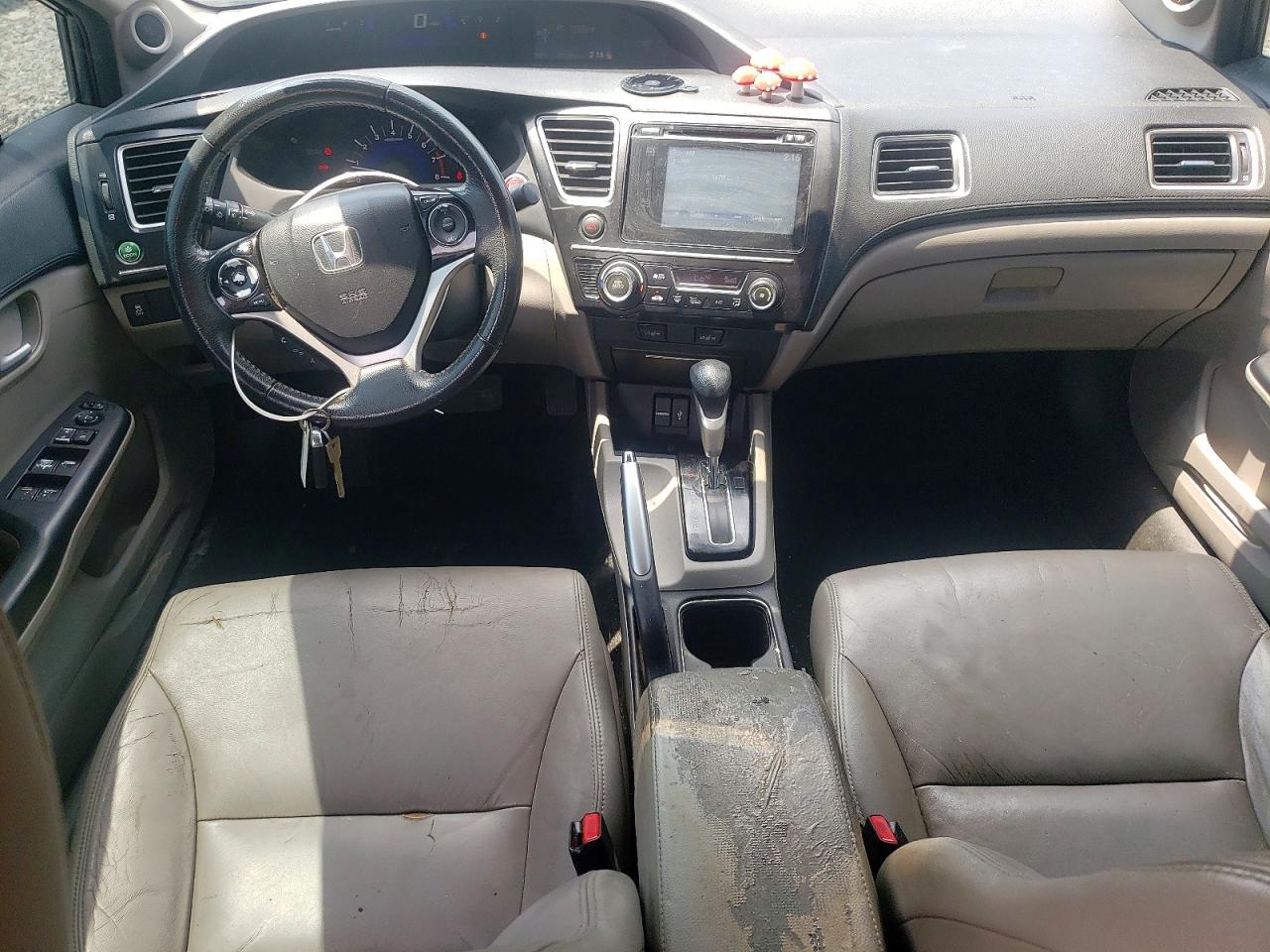 2014 Honda Civic Exl Gray vin: 19XFB2F98EE002180